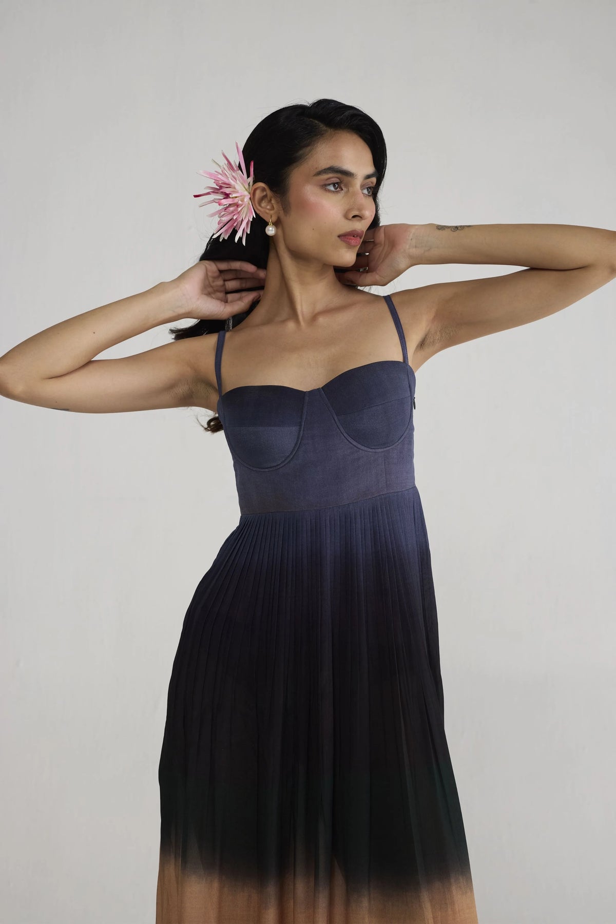 Ume Crepe Bralette Dress