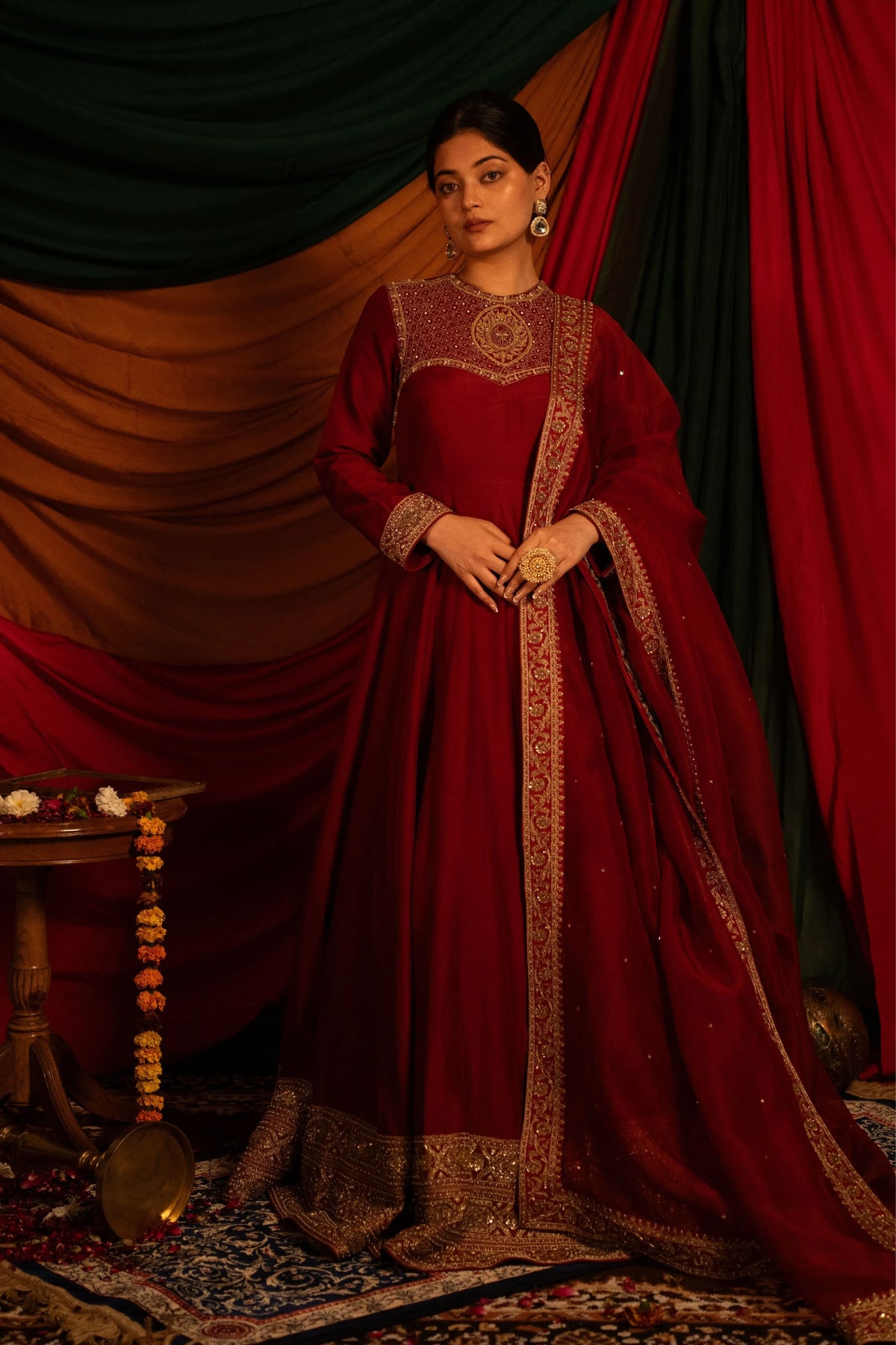 Surkhi Anarkali Set