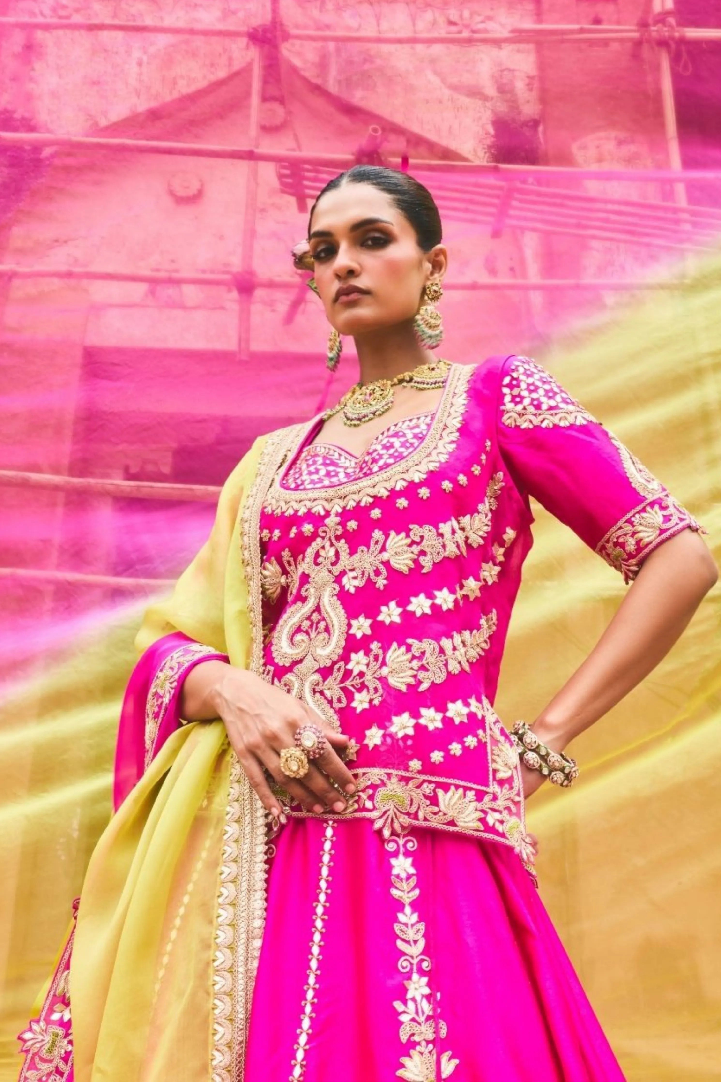 Gulara Rajputi Lehenga Set