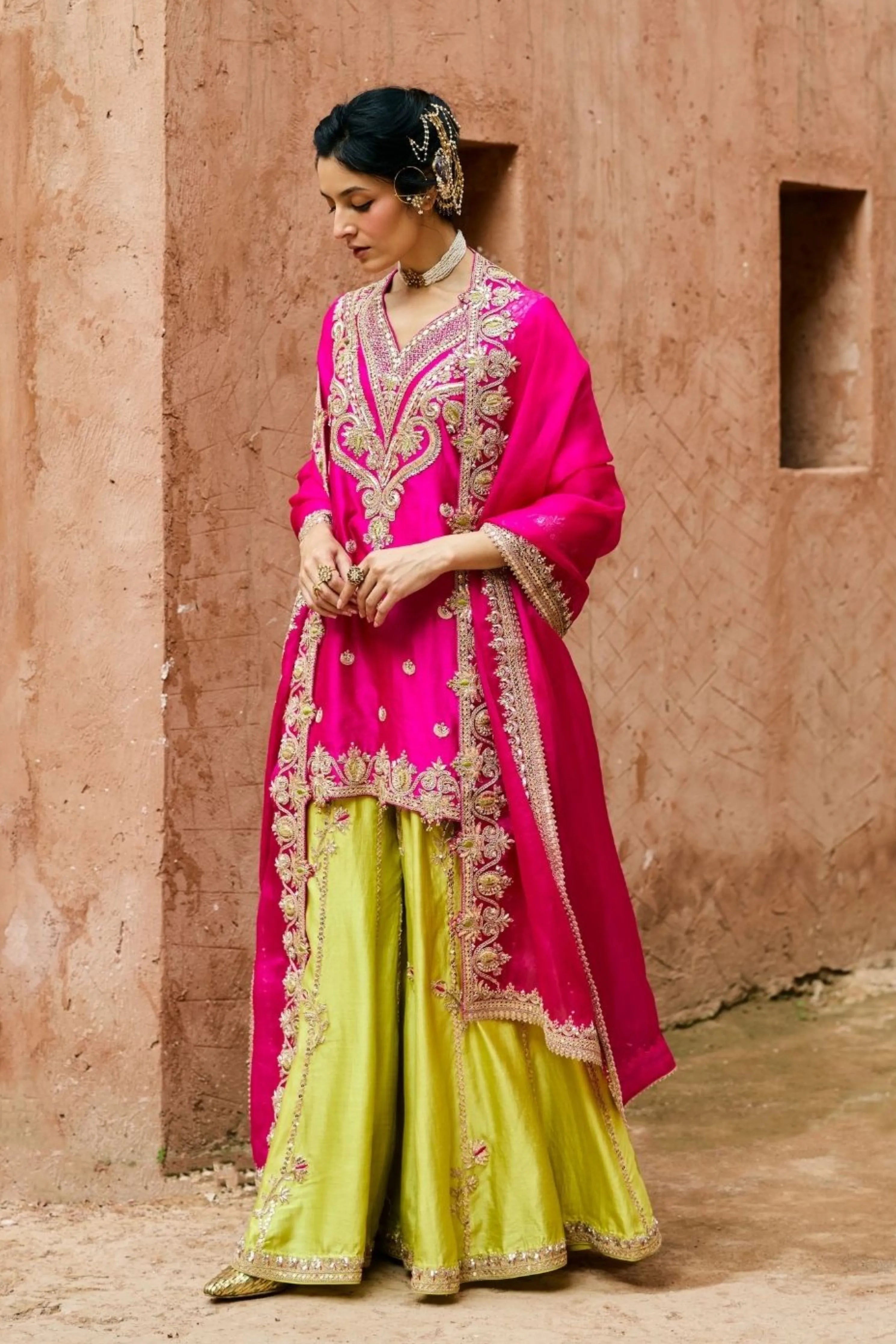 Heer Sharara Set