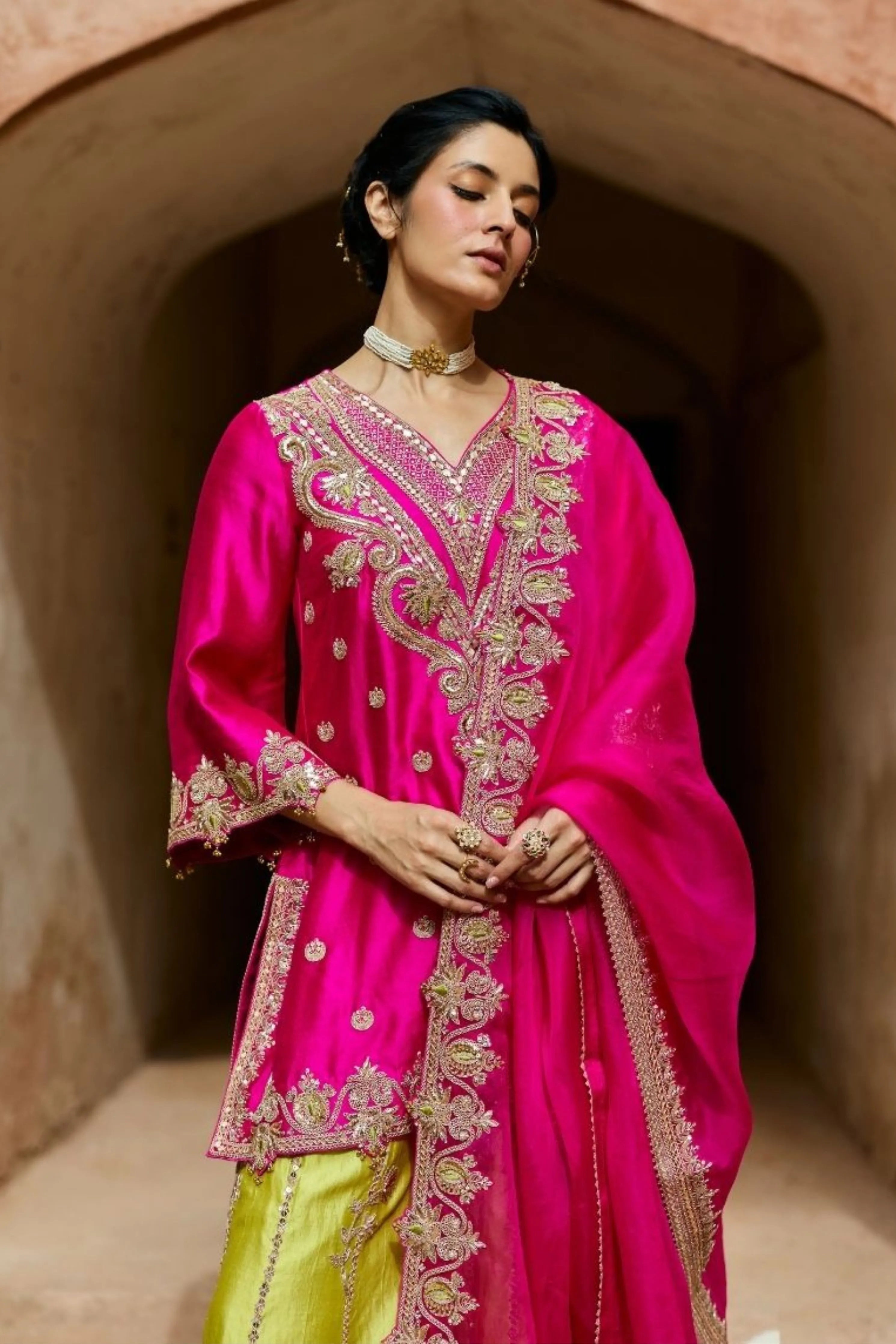 Heer Sharara Set