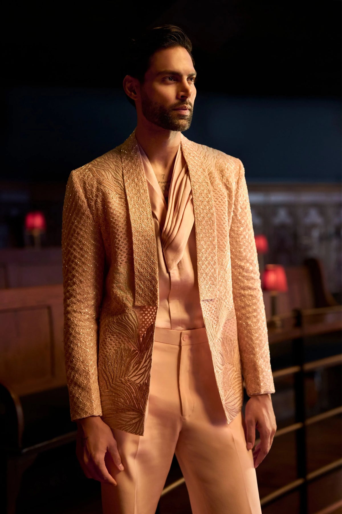 Rose Quartz Jacket set
