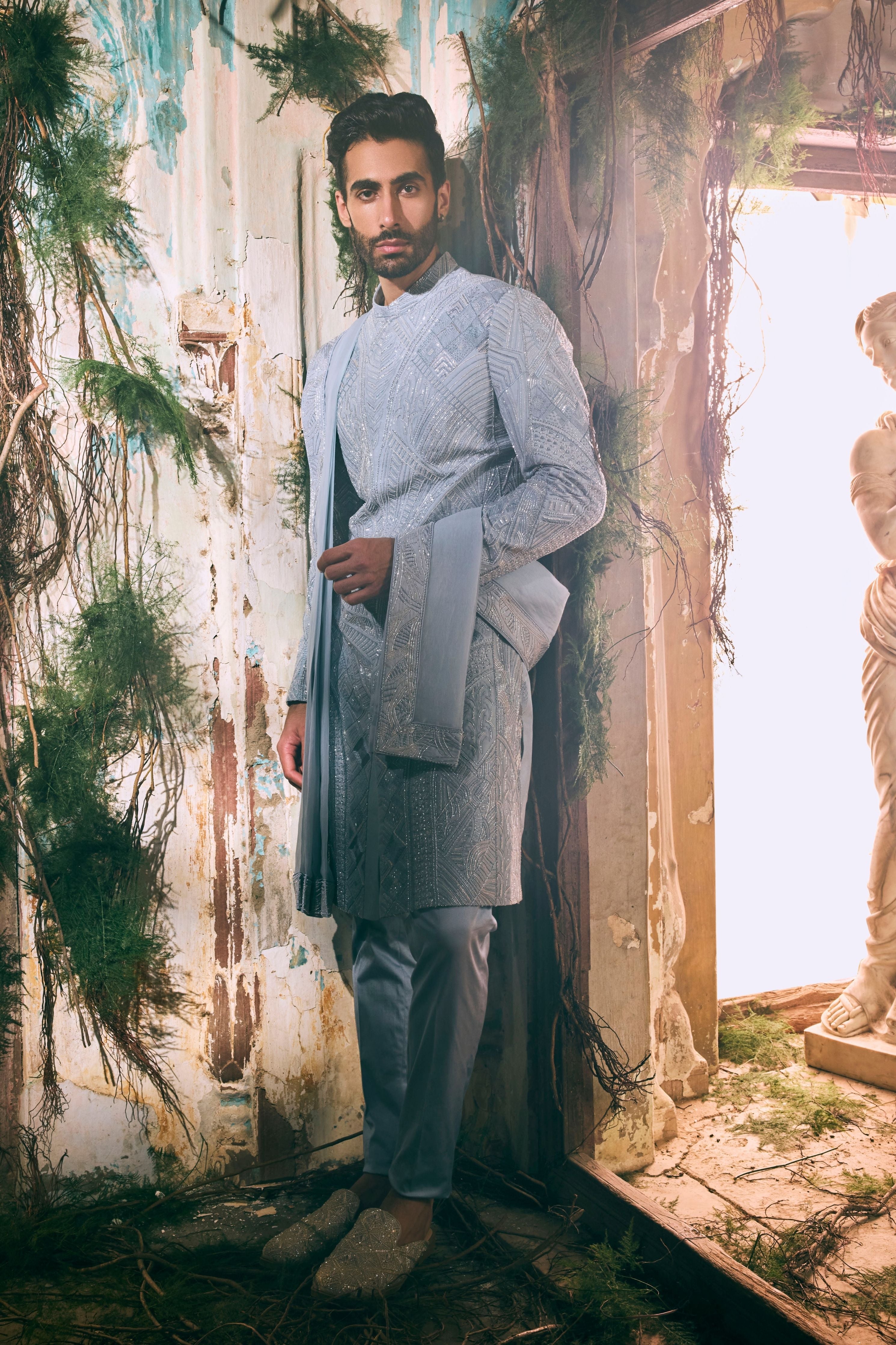 Azure Royale Sherwani Set