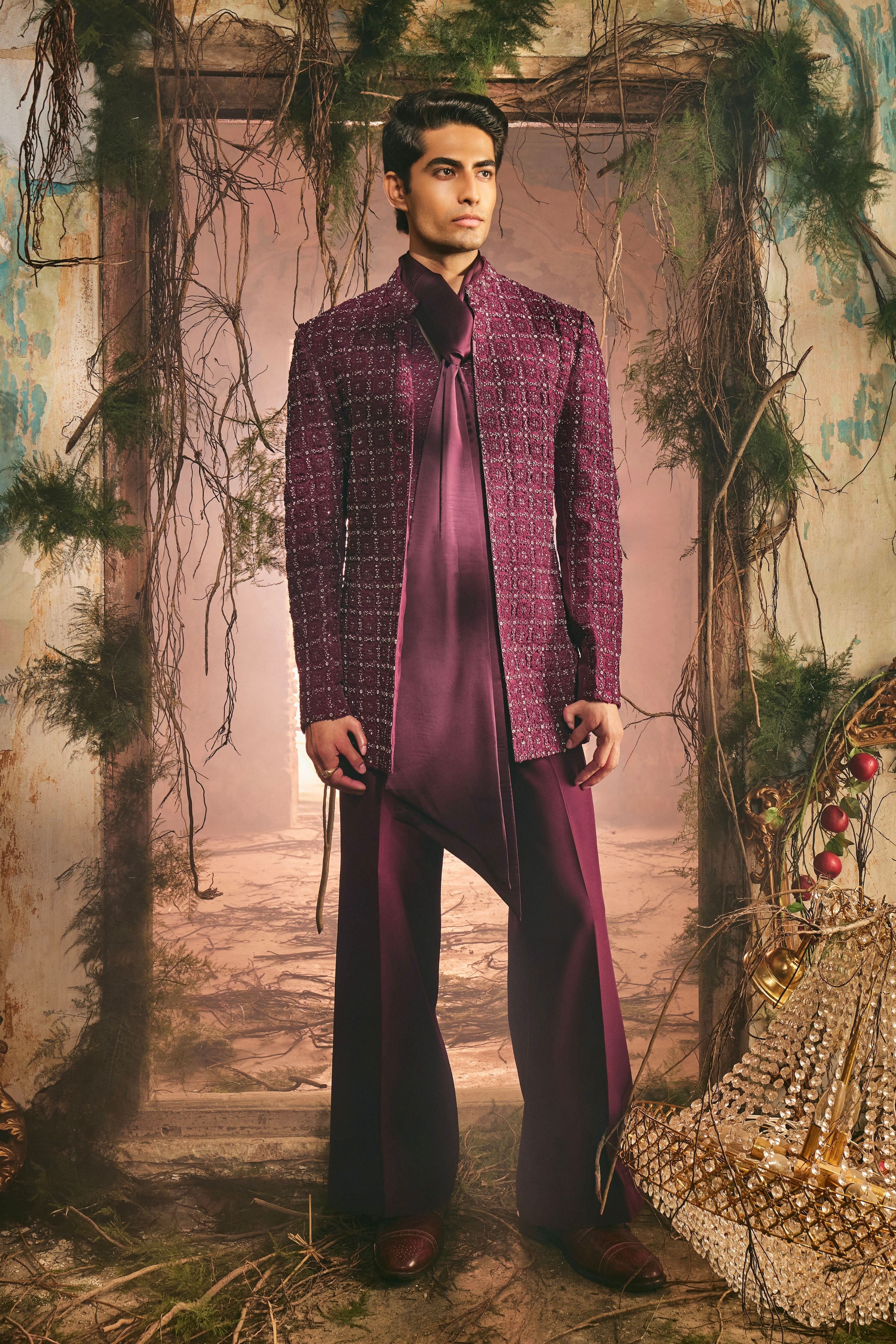 Chiset Cut Jacket Set