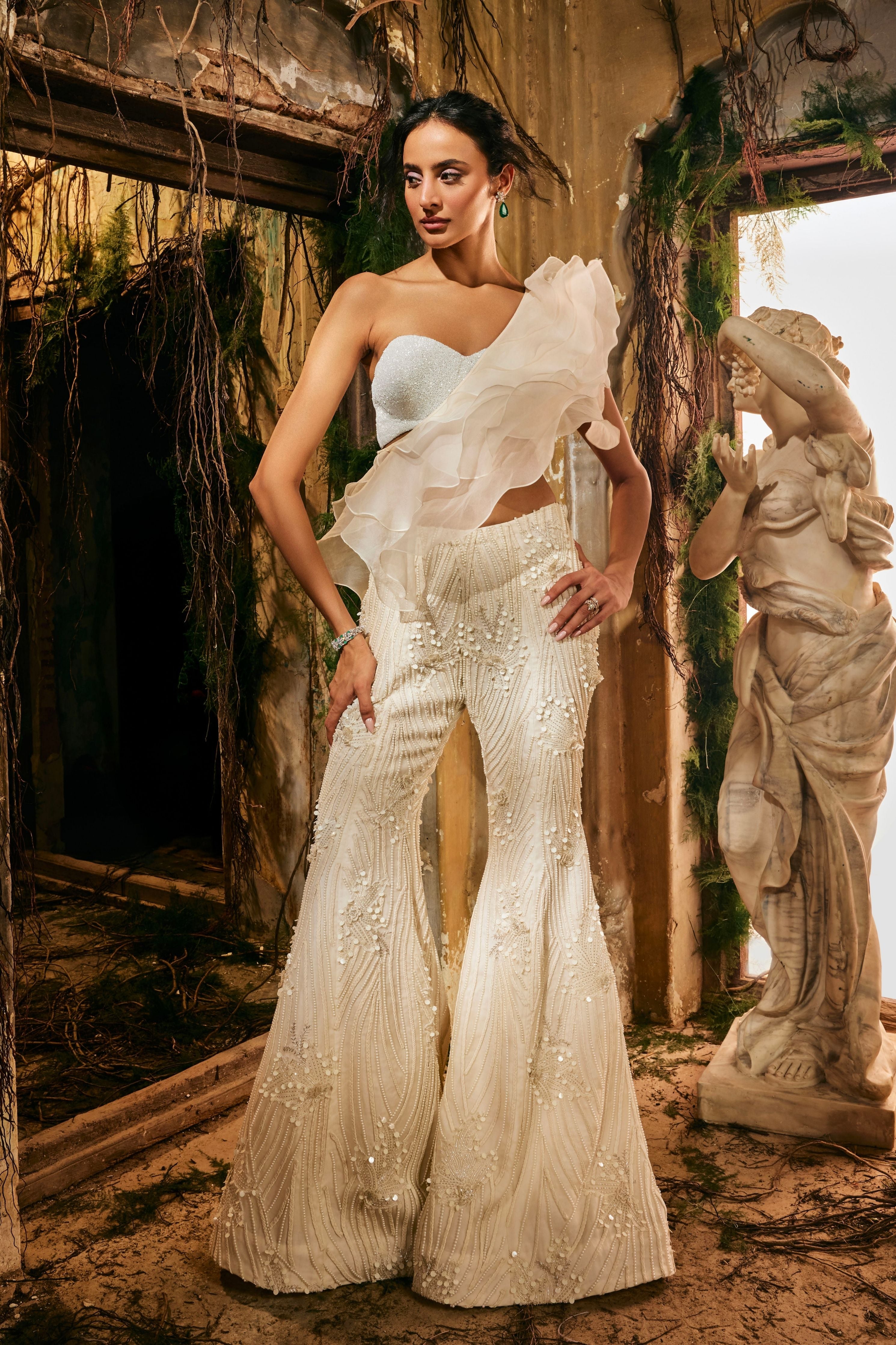Opaline grace cape set