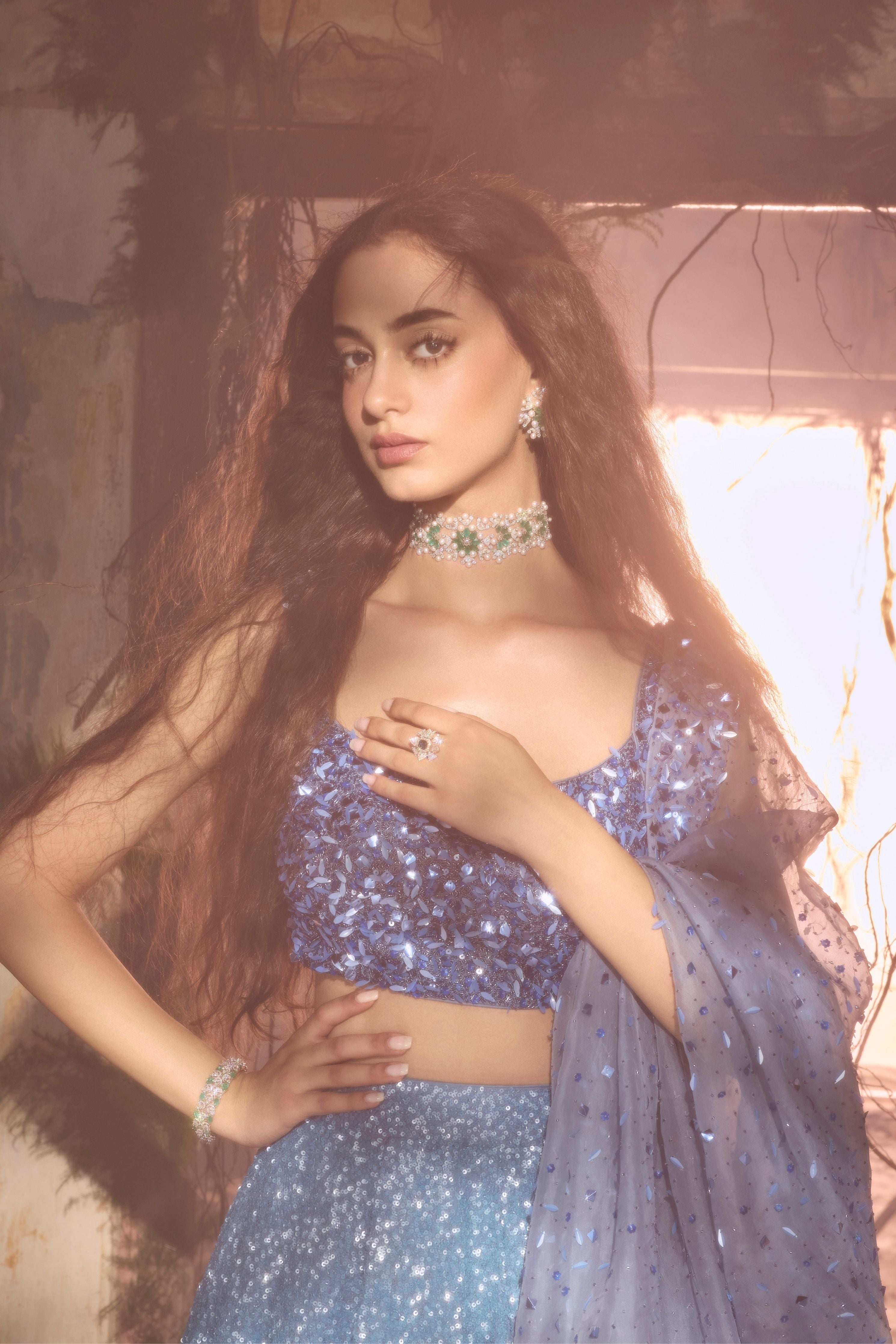 Ocean starlight lehenga set