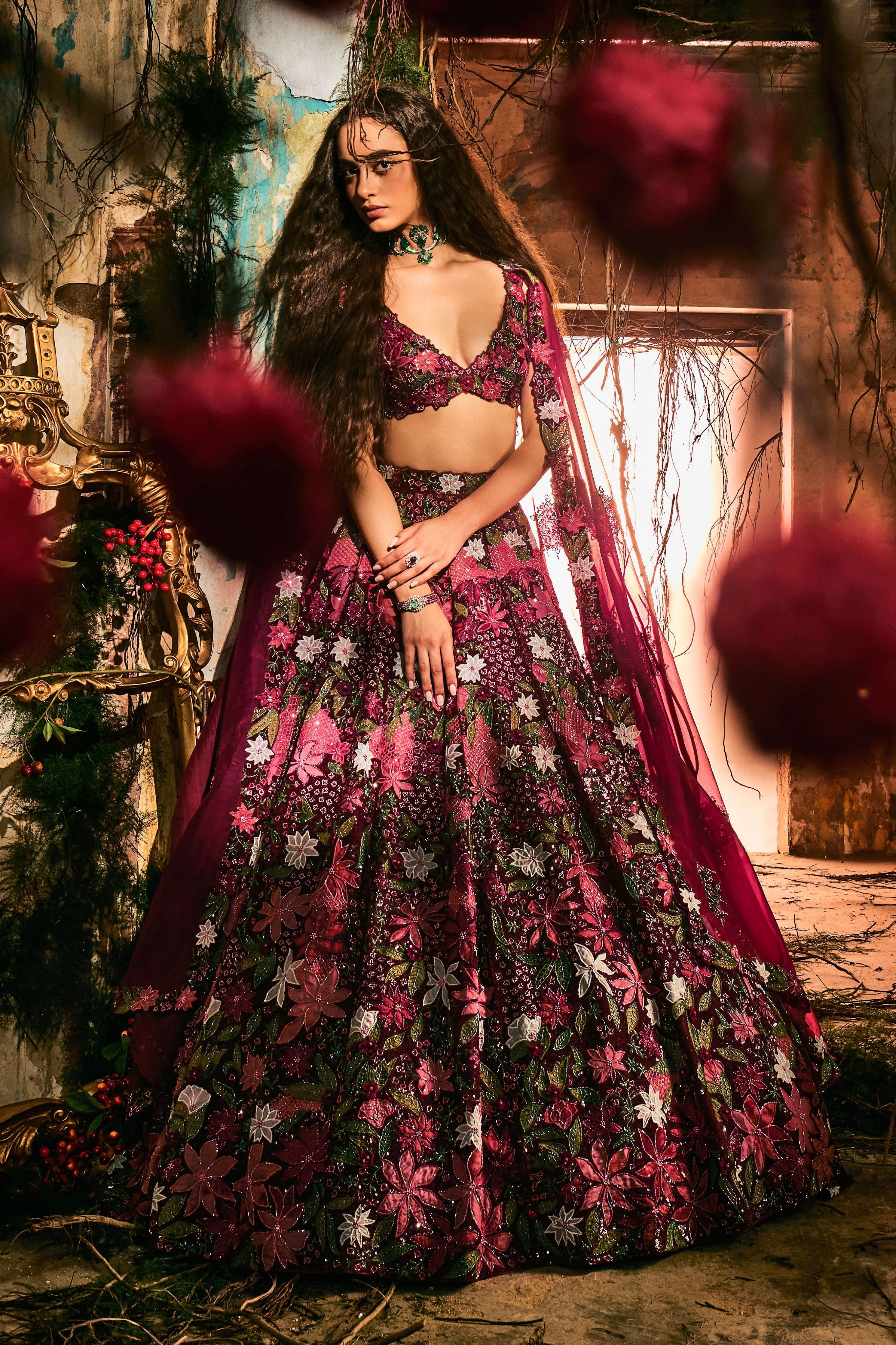 Mystic Florals Lehenga set