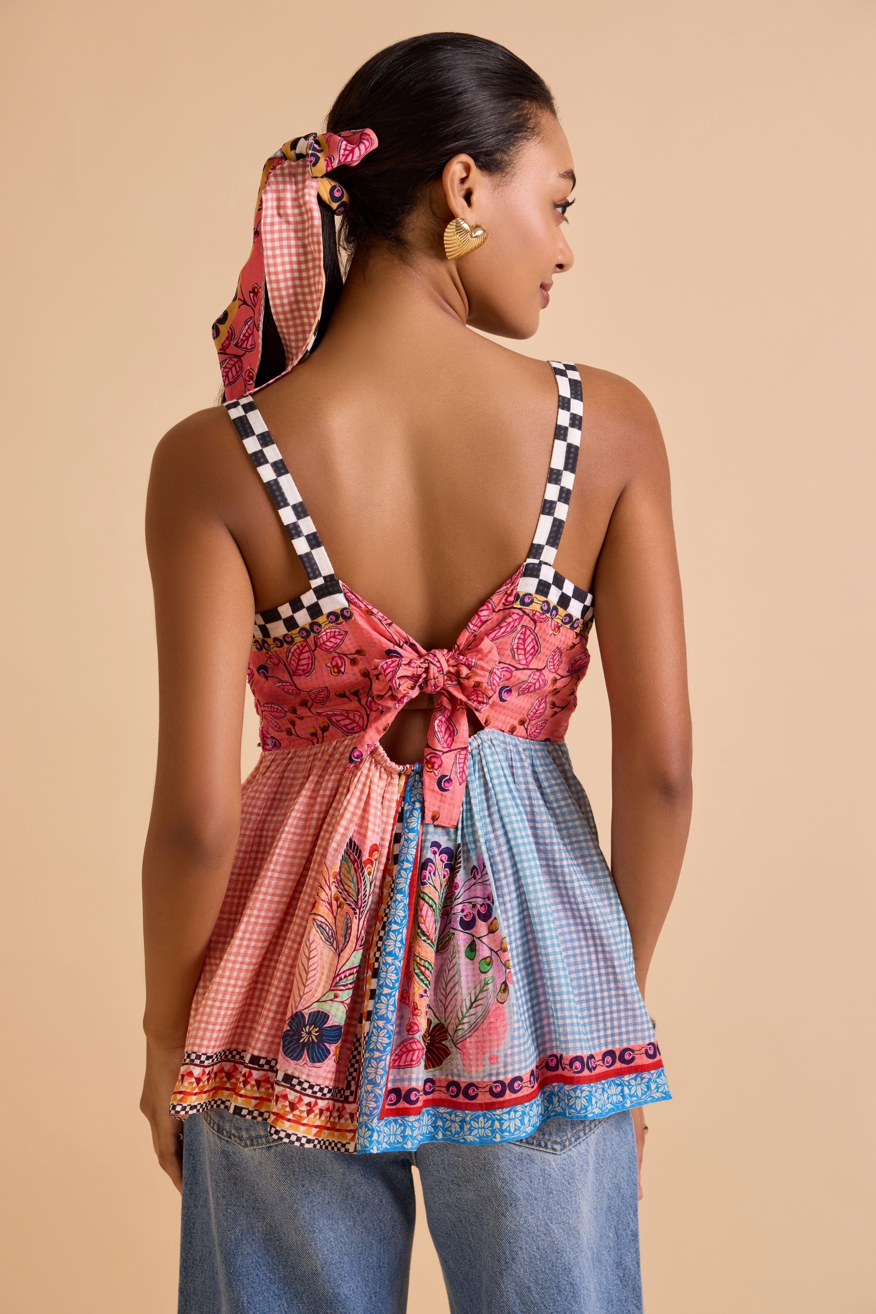 Sakura Embroidered Top