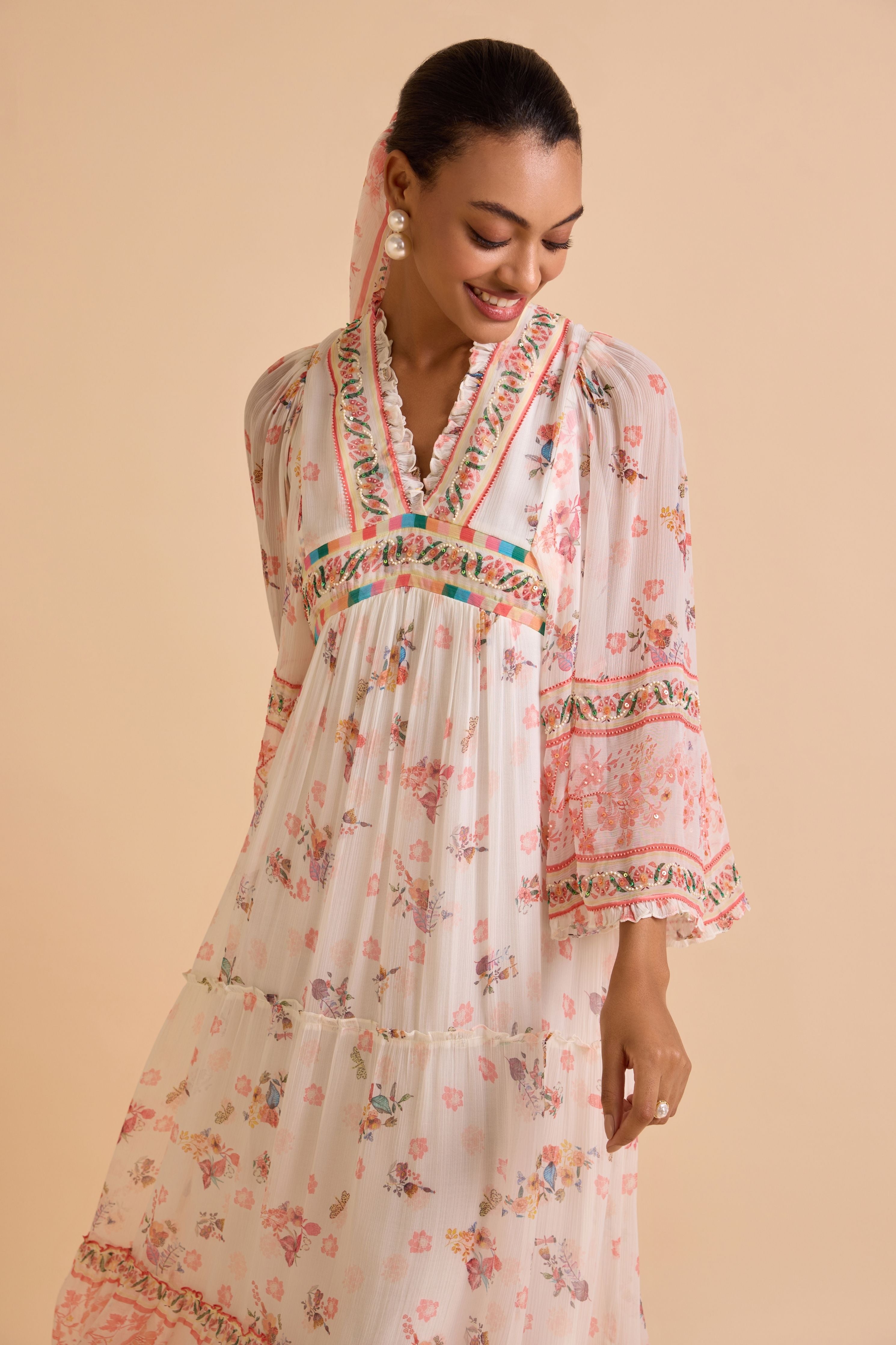 Charisma Embroidered Maxi Dress