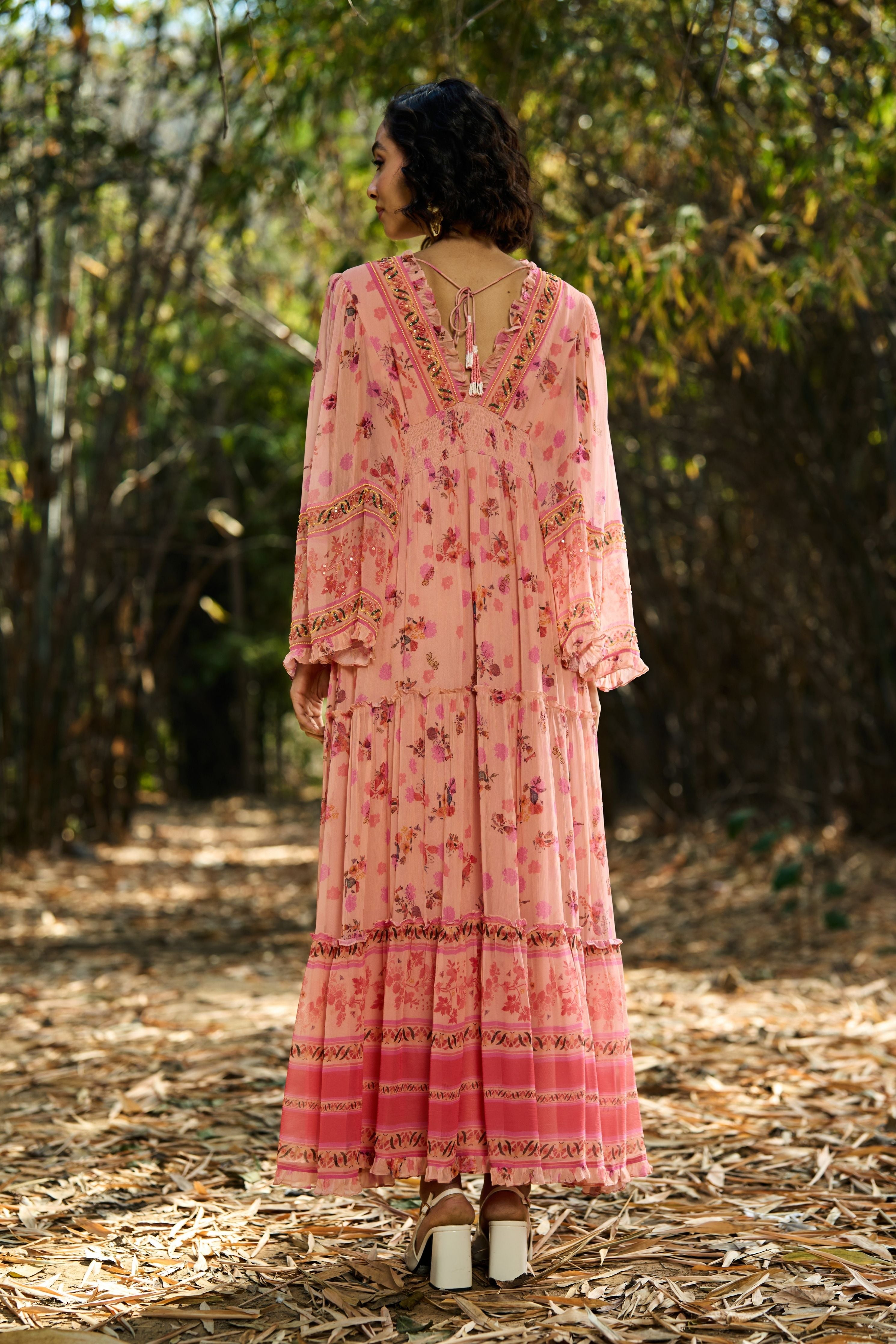 Joly Embroidered Maxi Dress