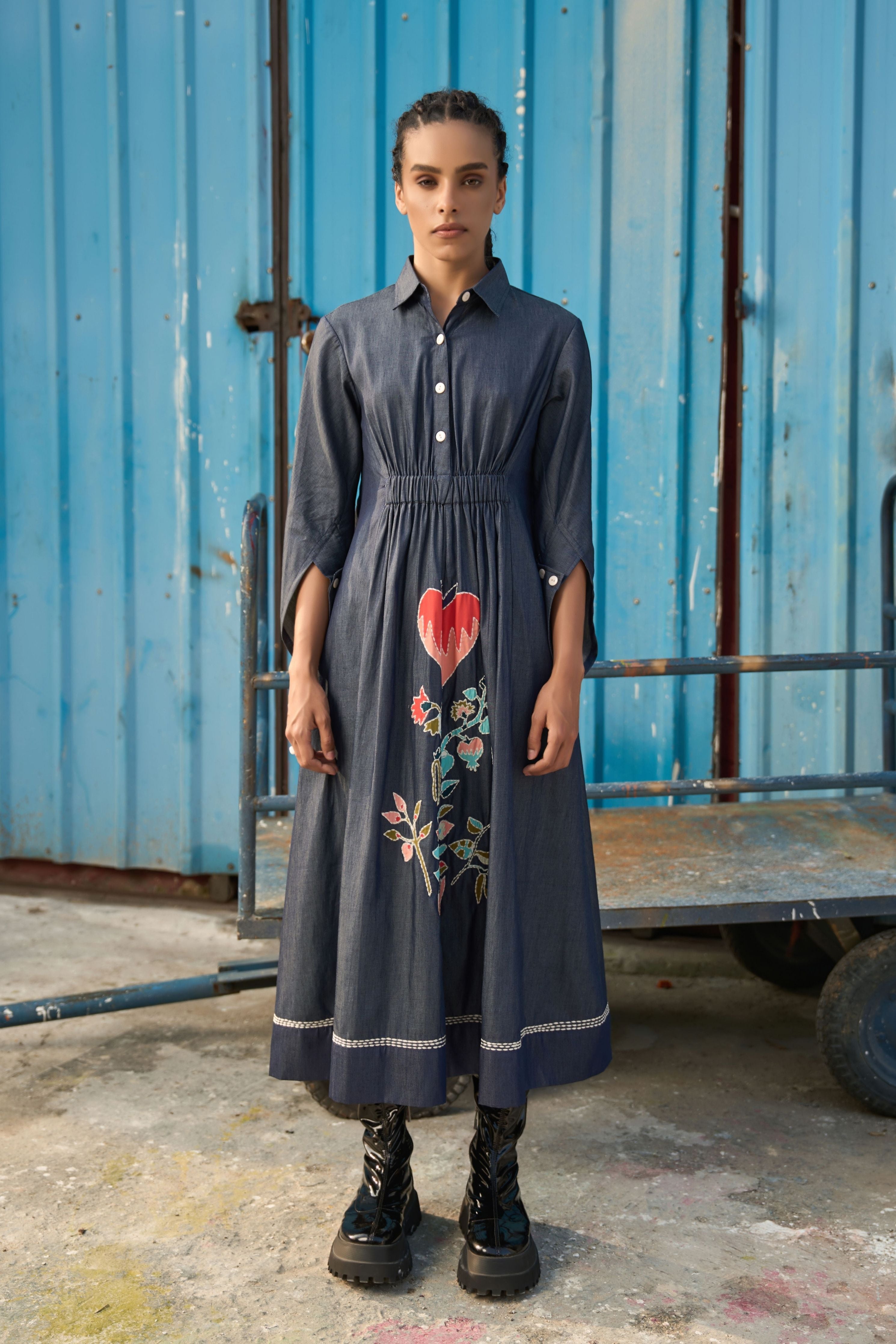 Maria Embroidered Maxi Dress