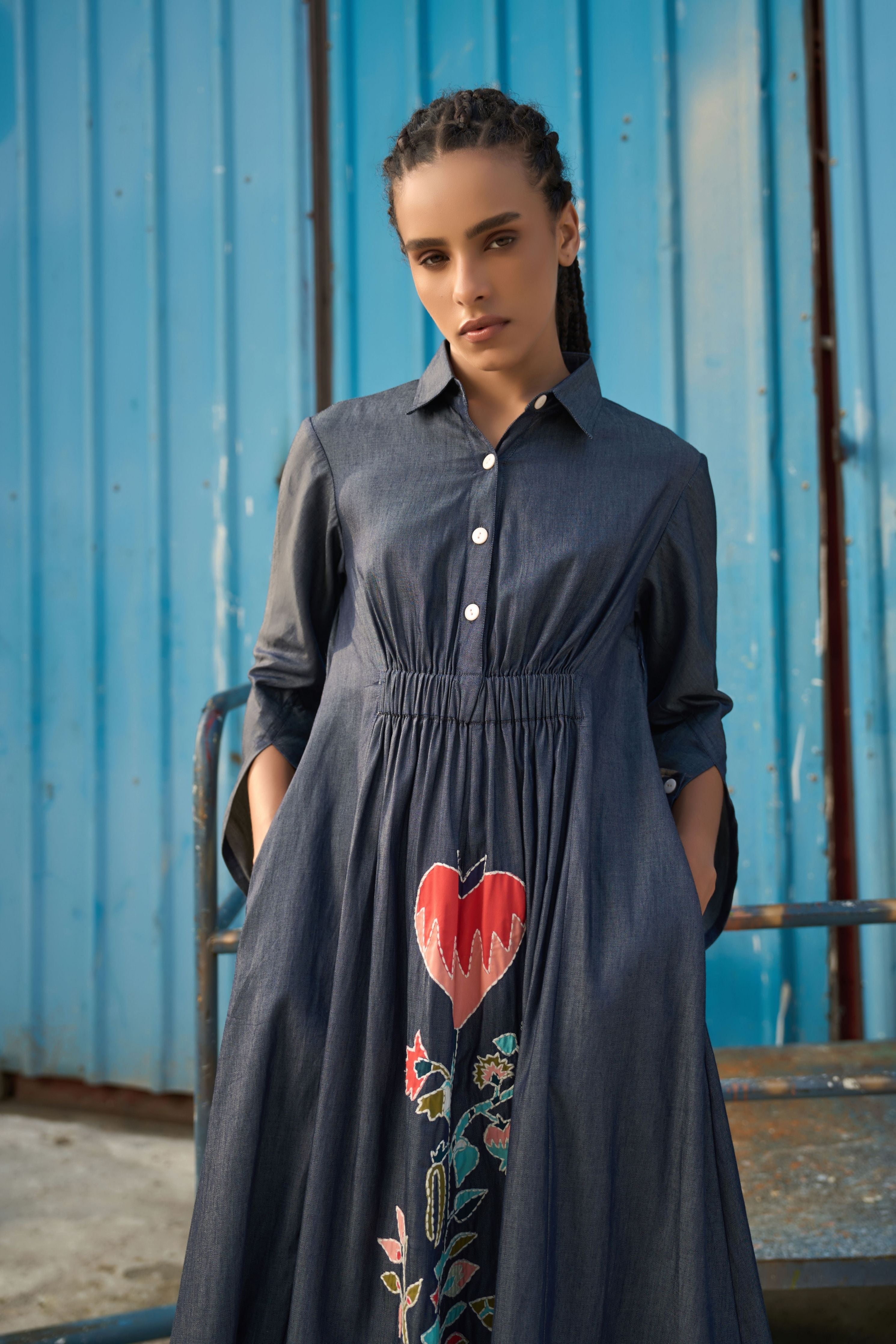 Maria Embroidered Maxi Dress