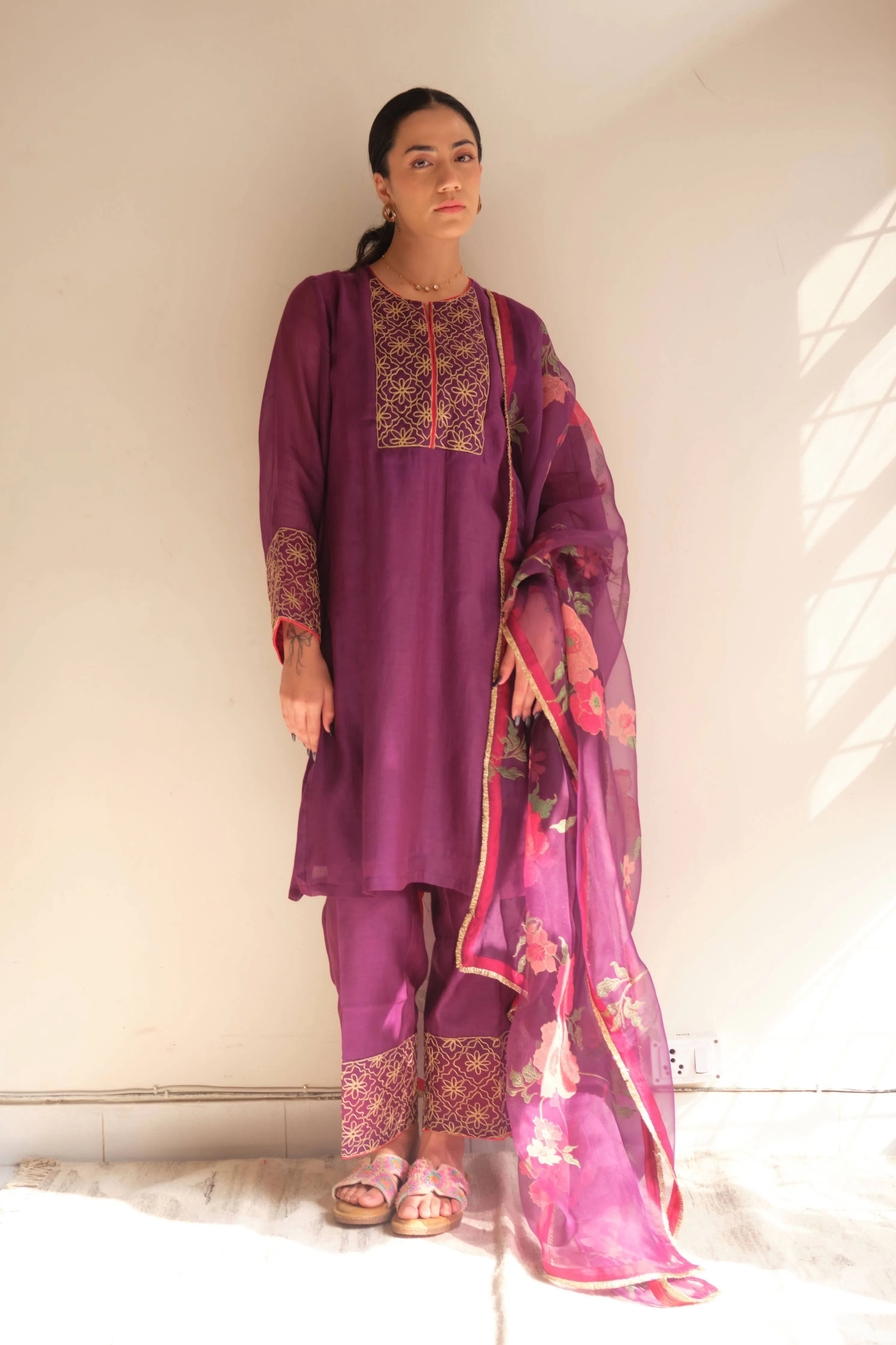 Violet Kurta Set