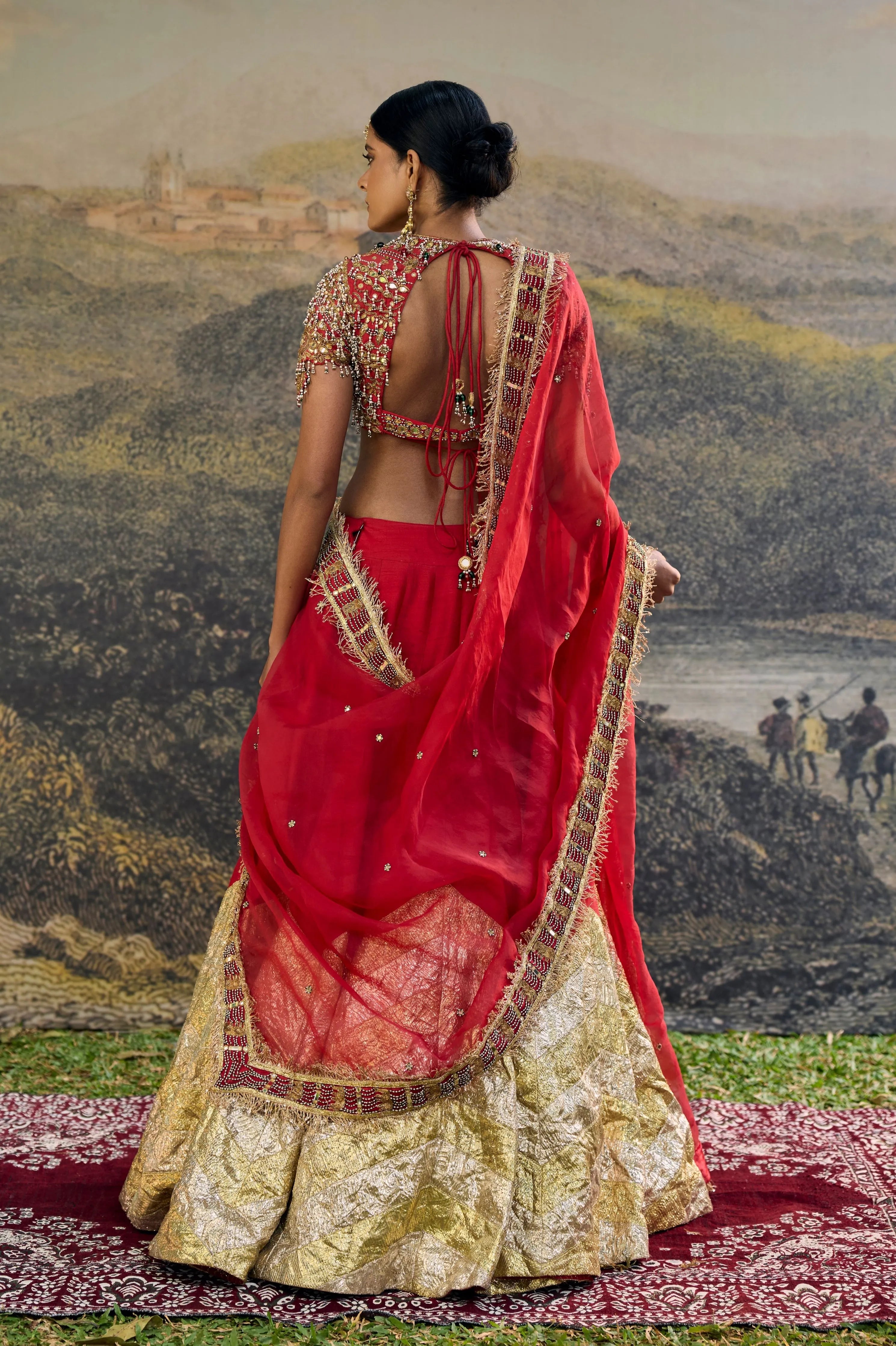 Lalima Jadau Lehenga Set
