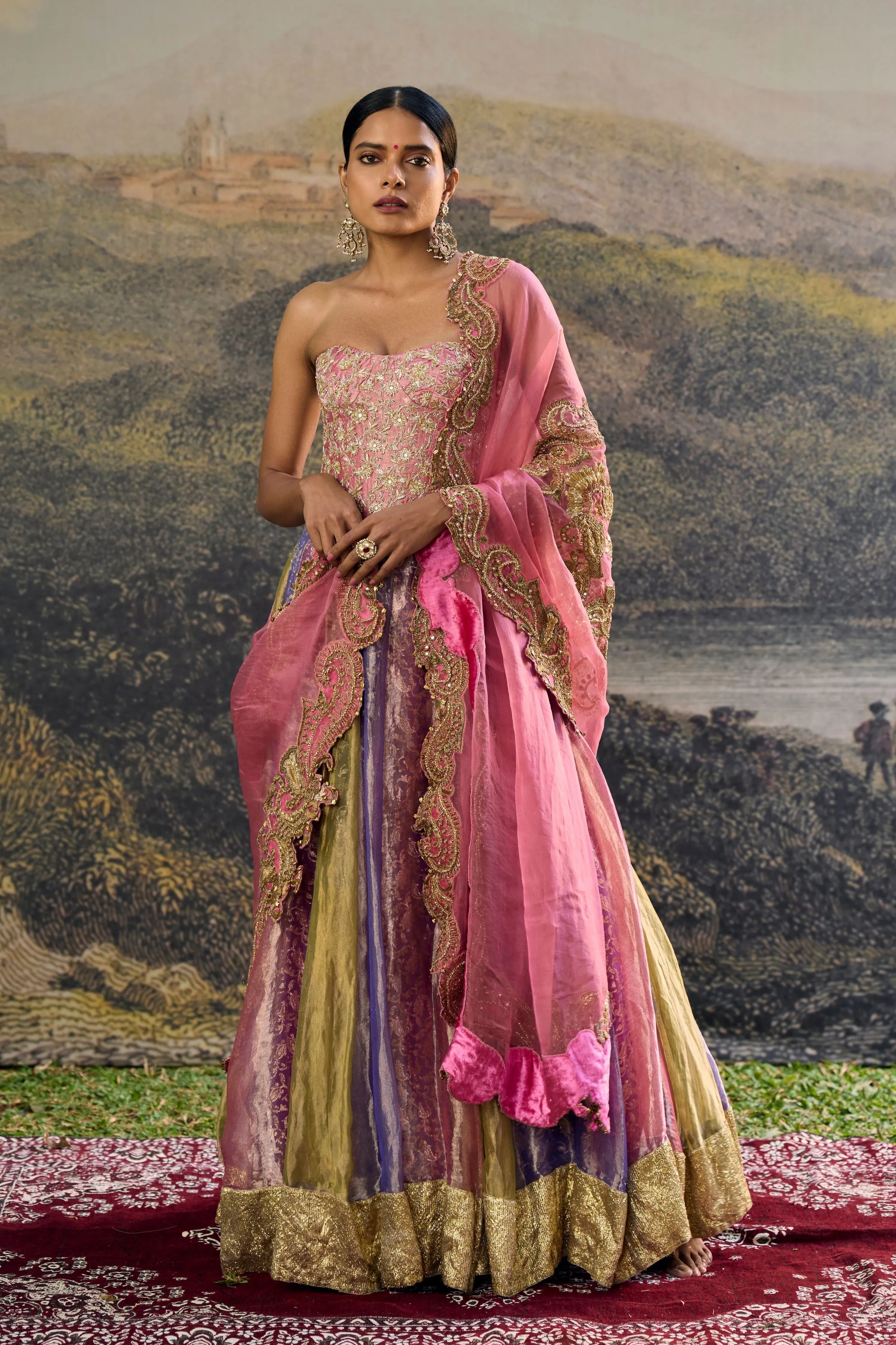 Rangoli Zari Lehenga Set