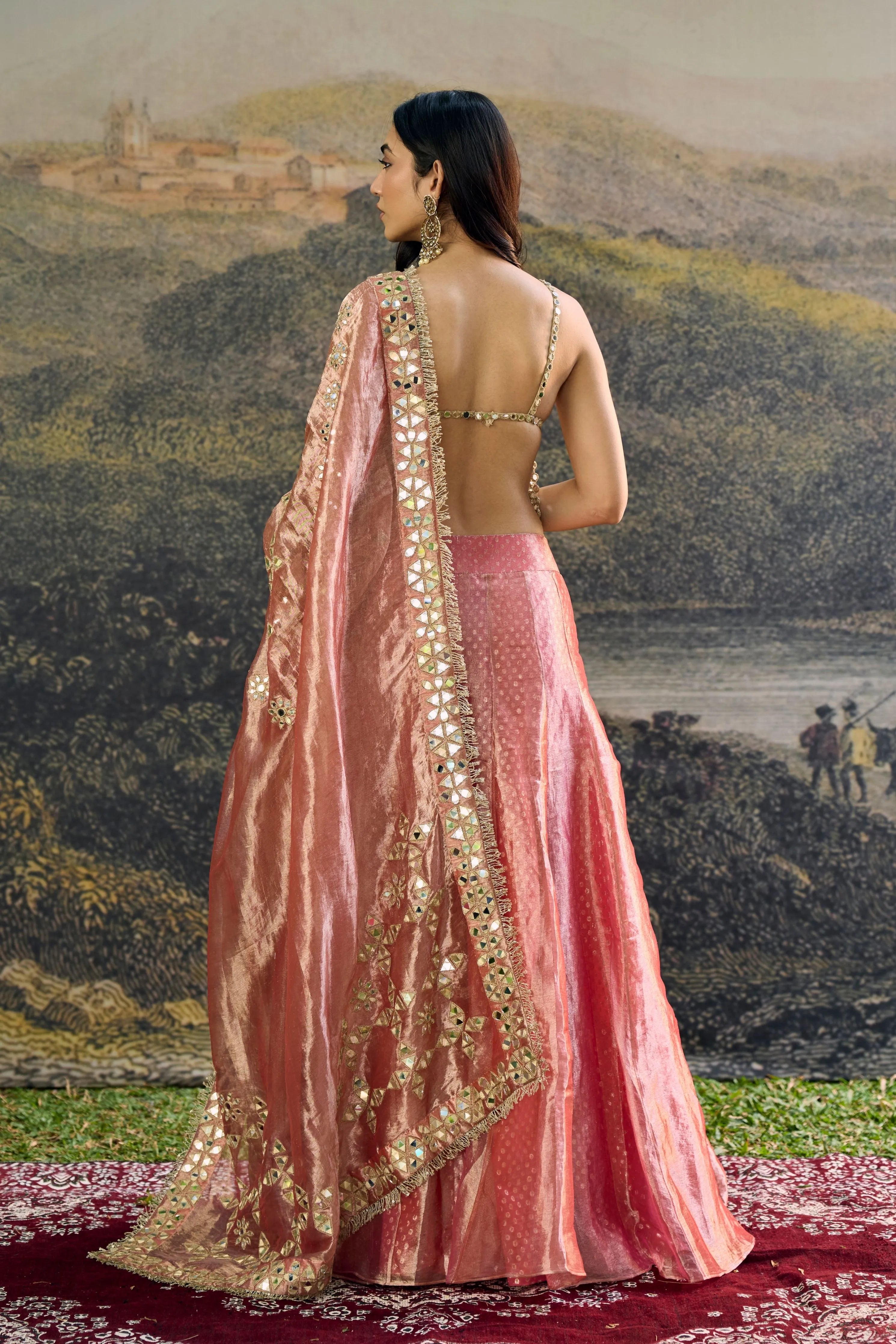 Gulbahar Mirror Sharara Set