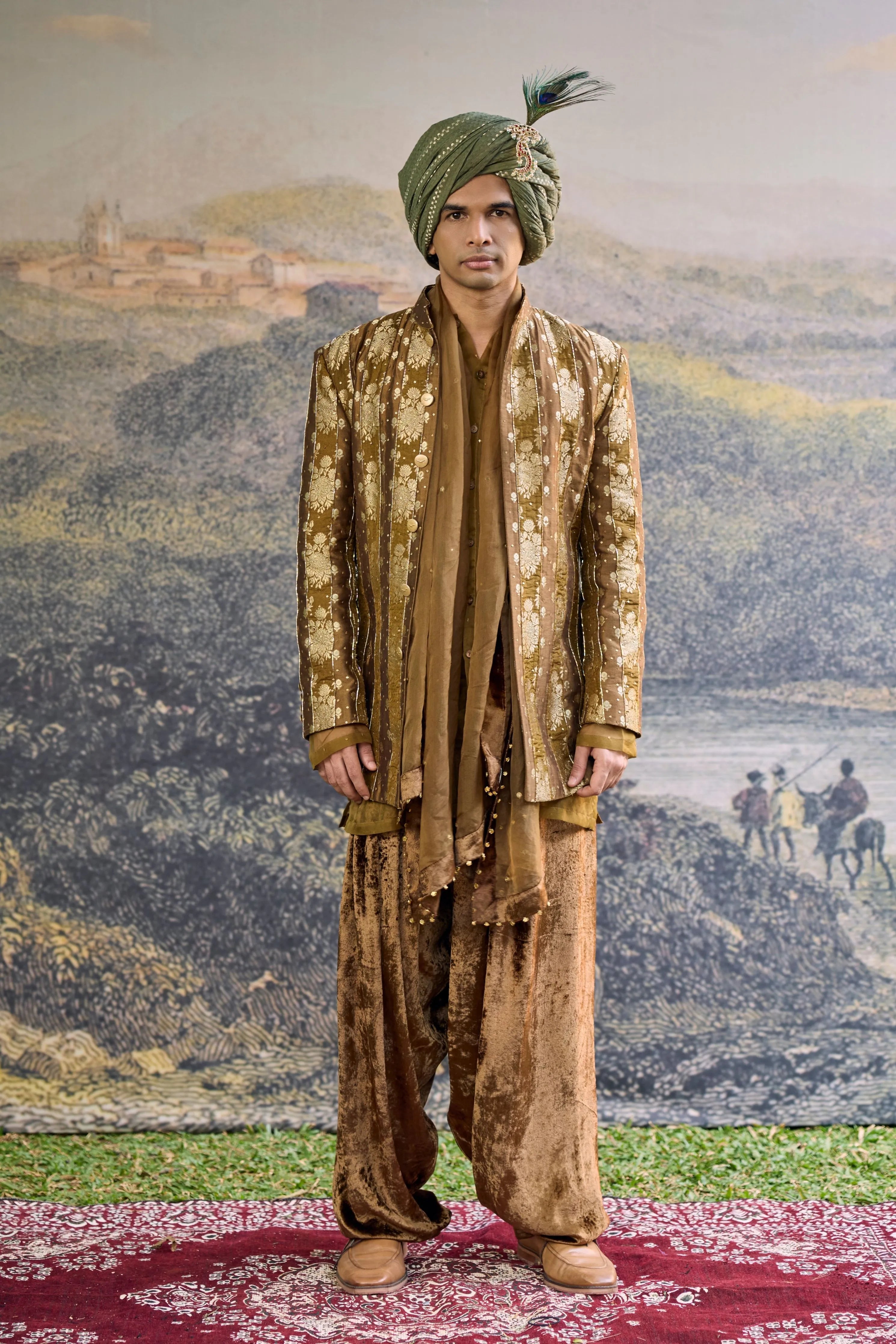 Zarvika Brocade Bundi Set