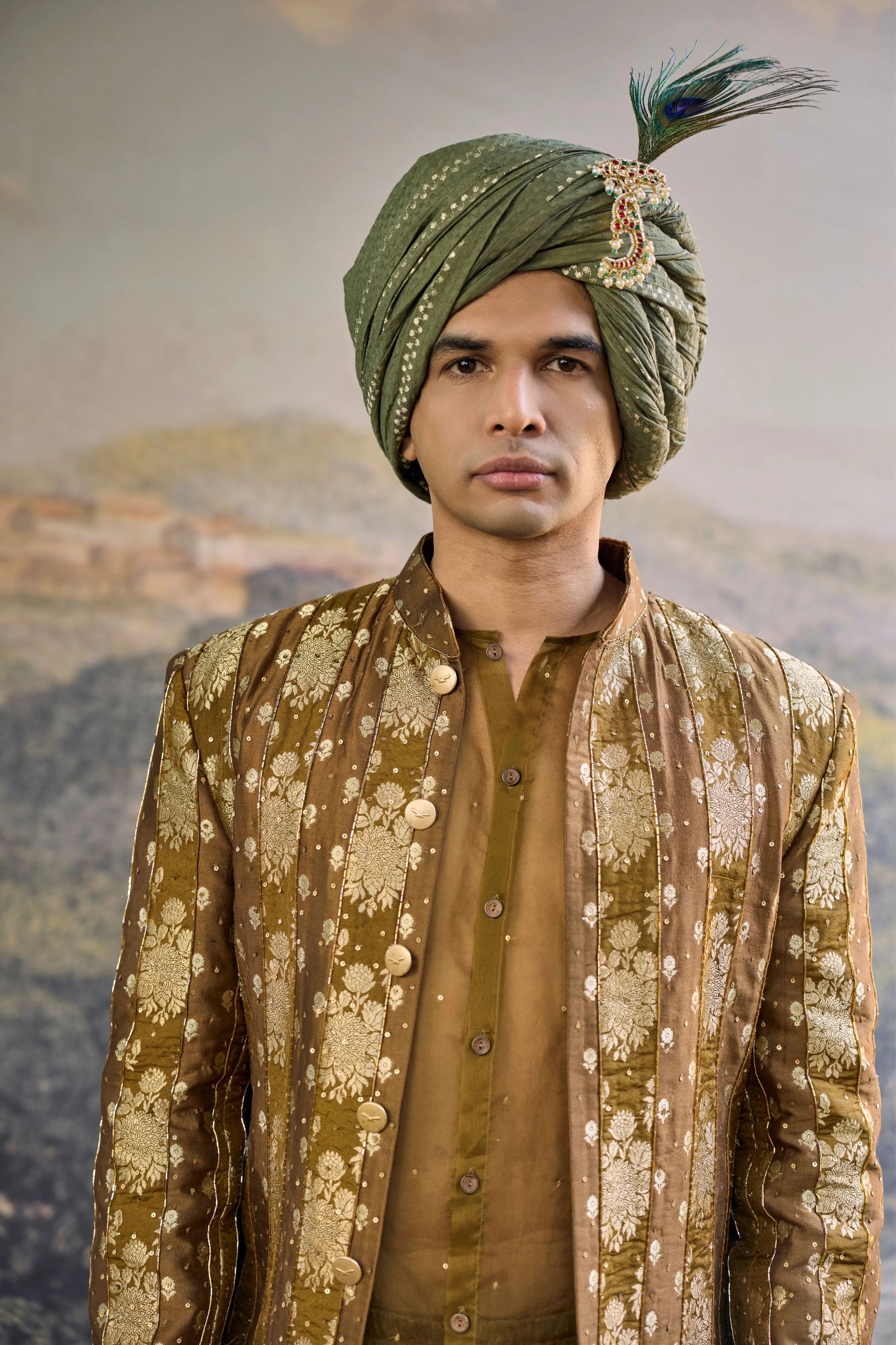 Zarvika Brocade Bundi Set