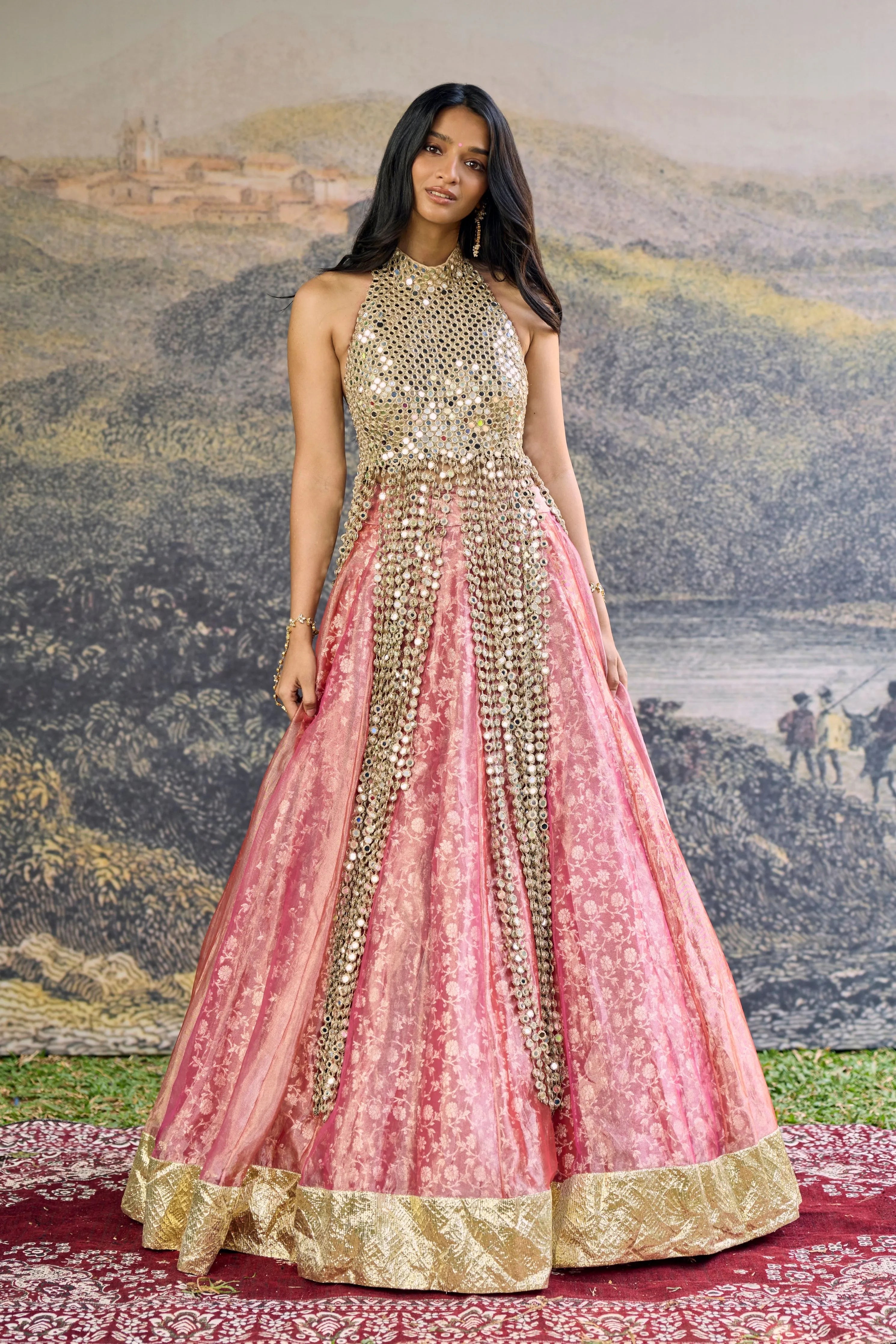 Gulbahar Mirror Lehenga Set