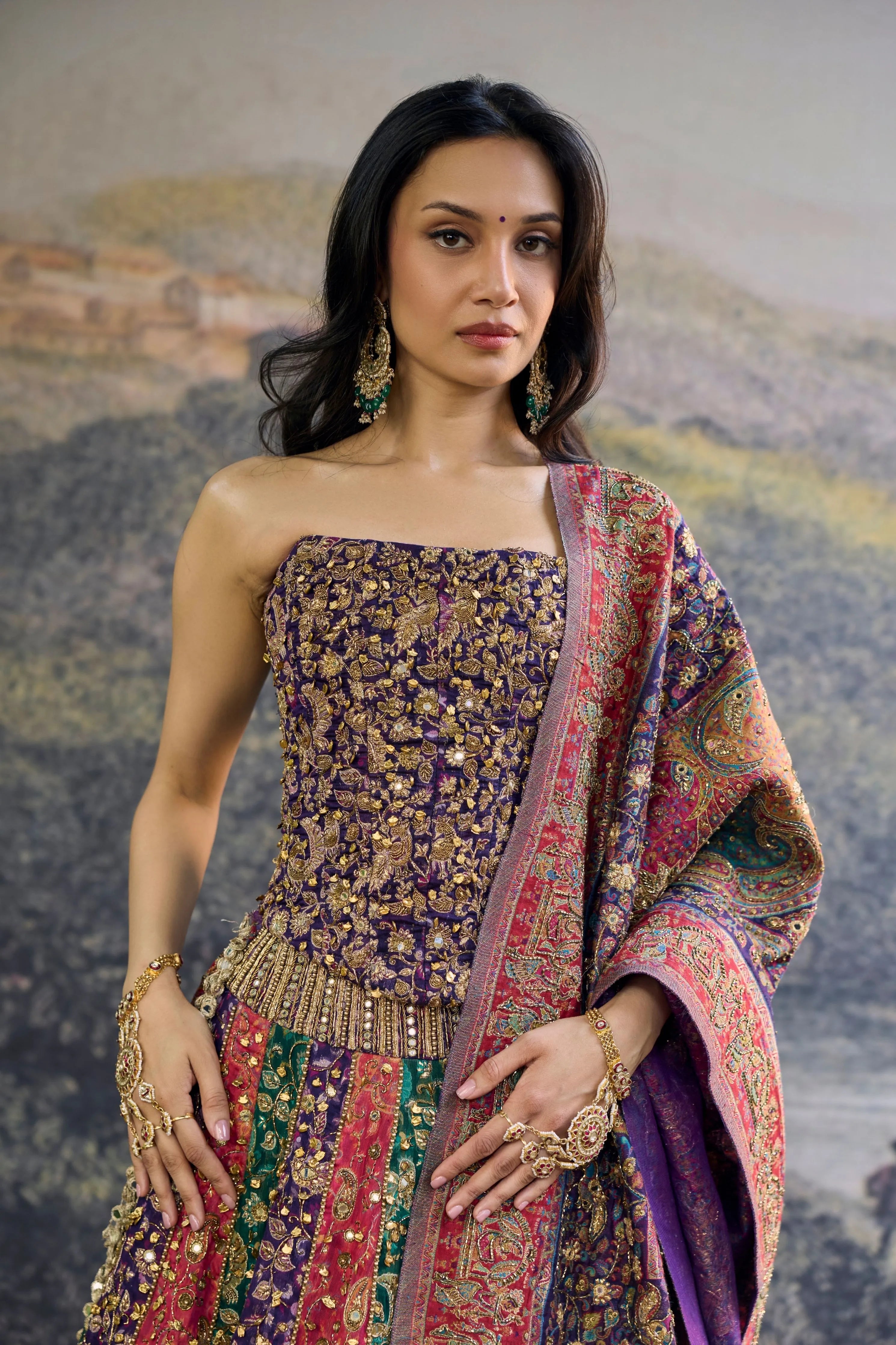 Rang Mahal Jamewar Lehenga Set