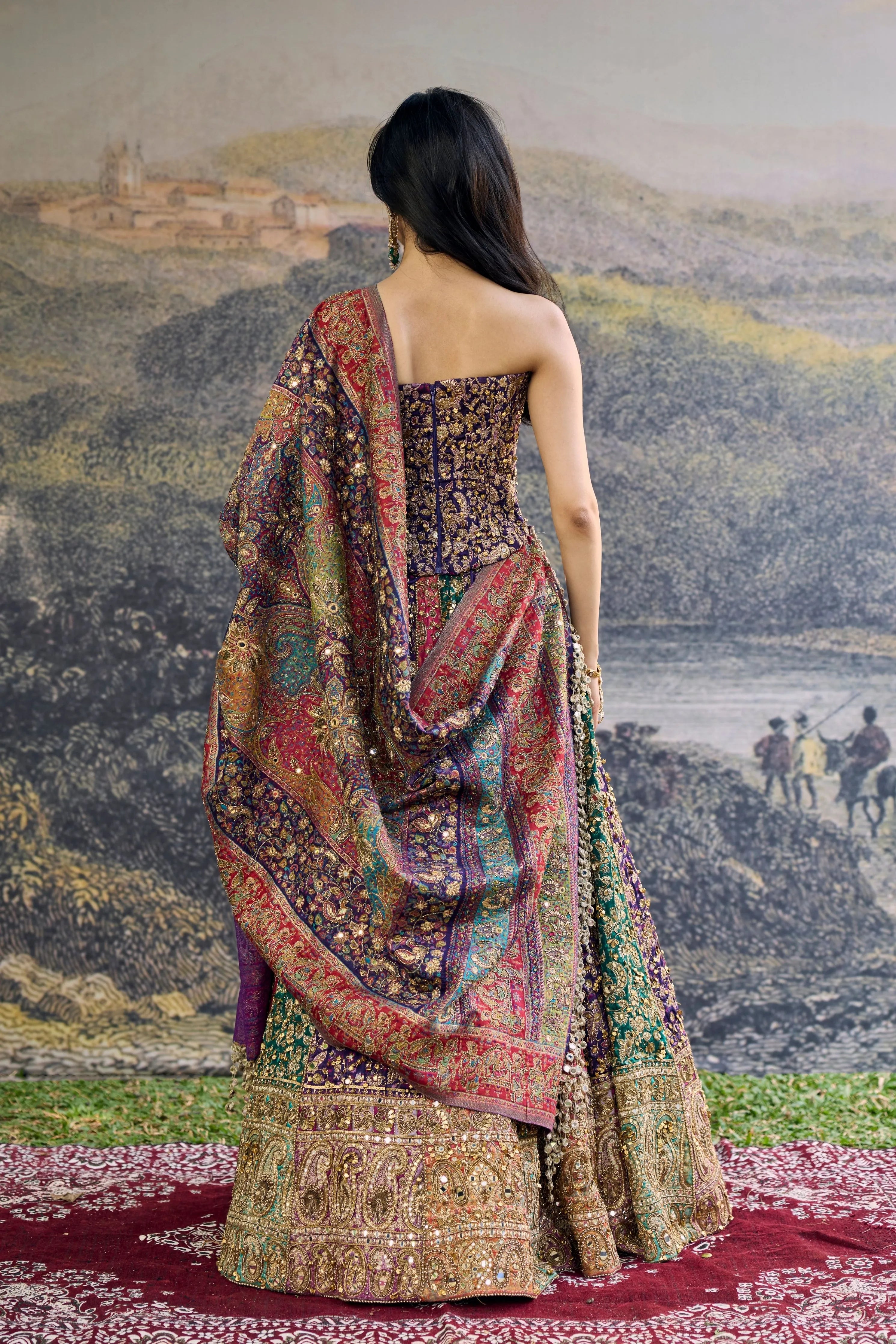 Rang Mahal Jamewar Lehenga Set