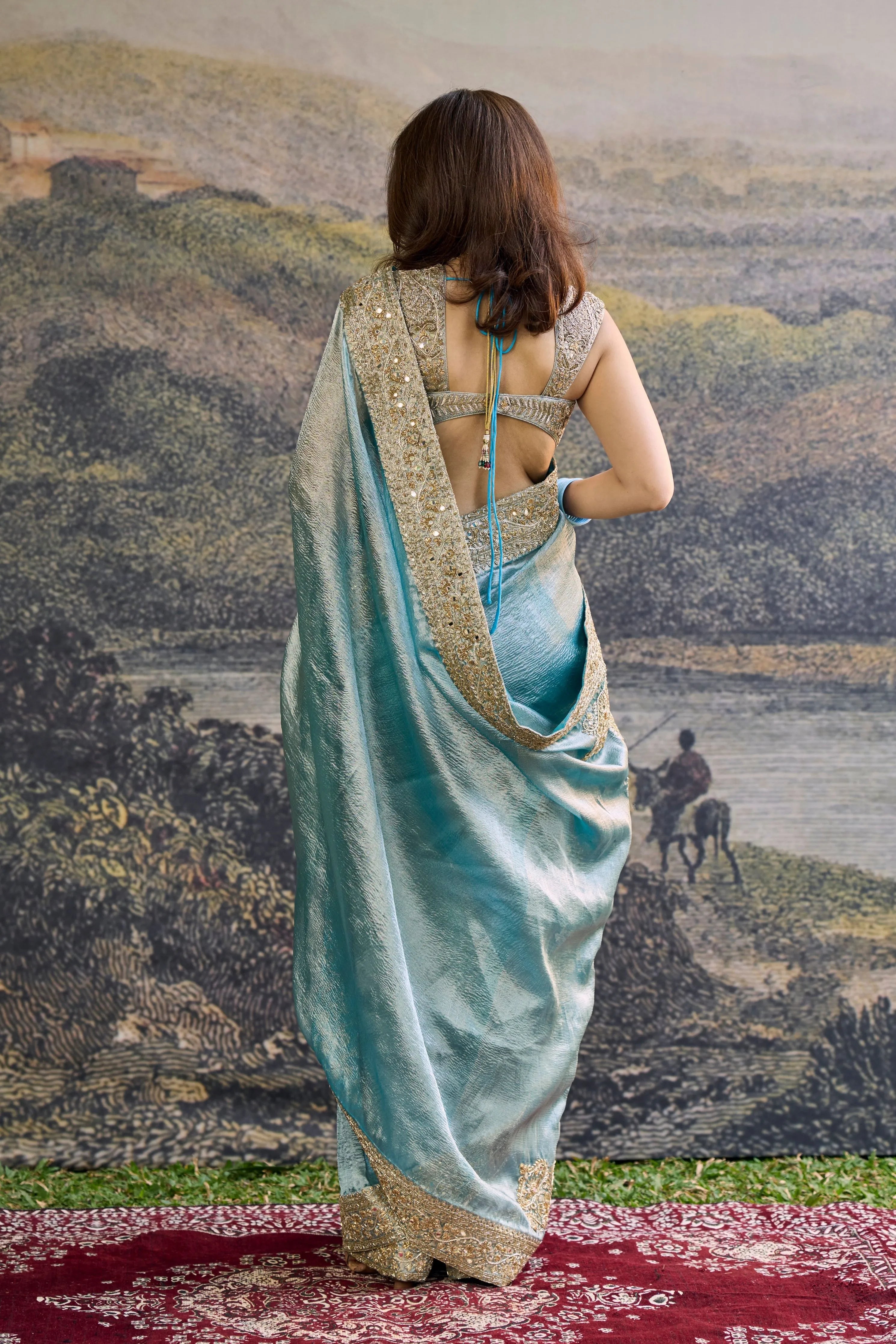 Shobhana Tissue Saree Set