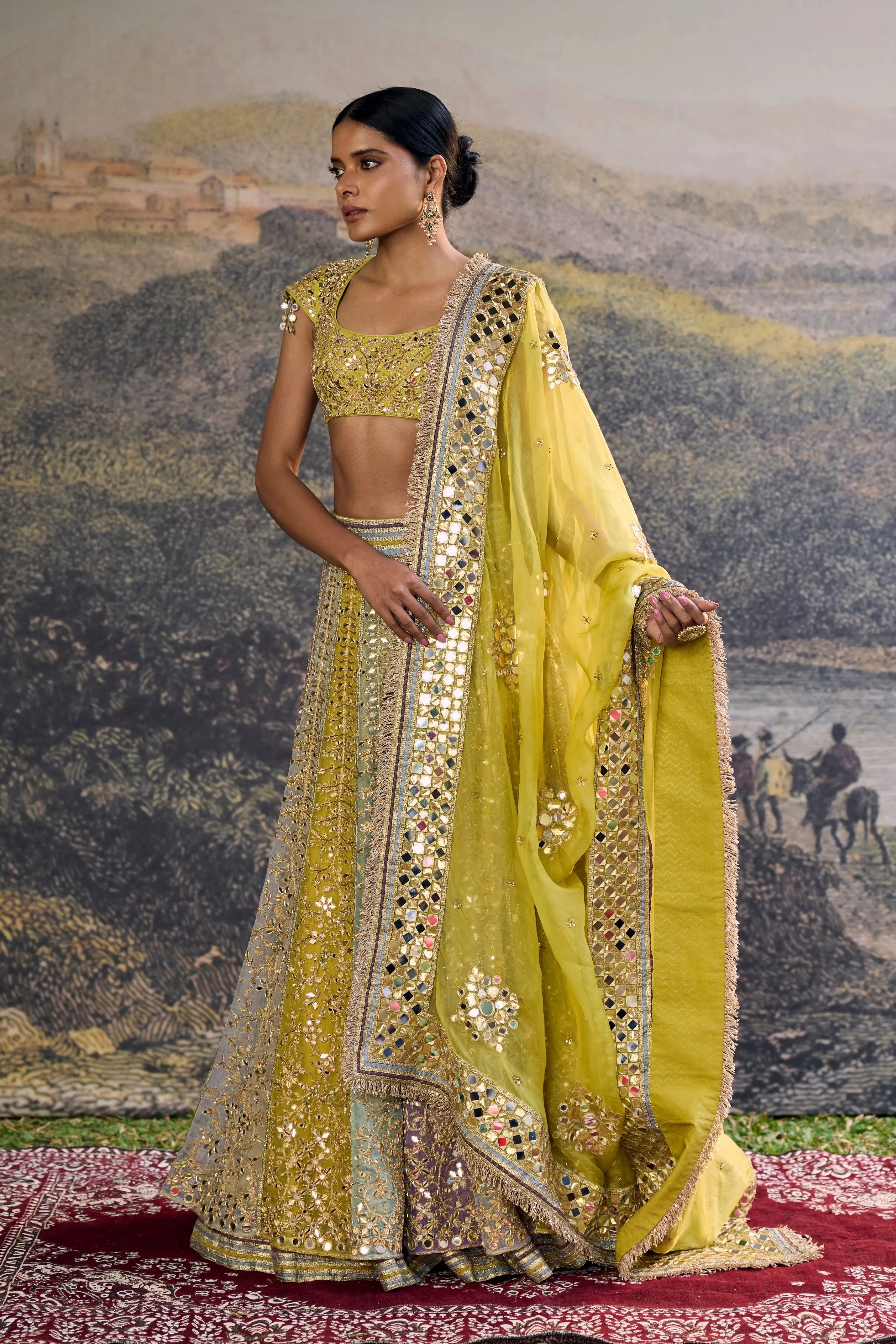 Rang Mahal Mirror Lehenga Set