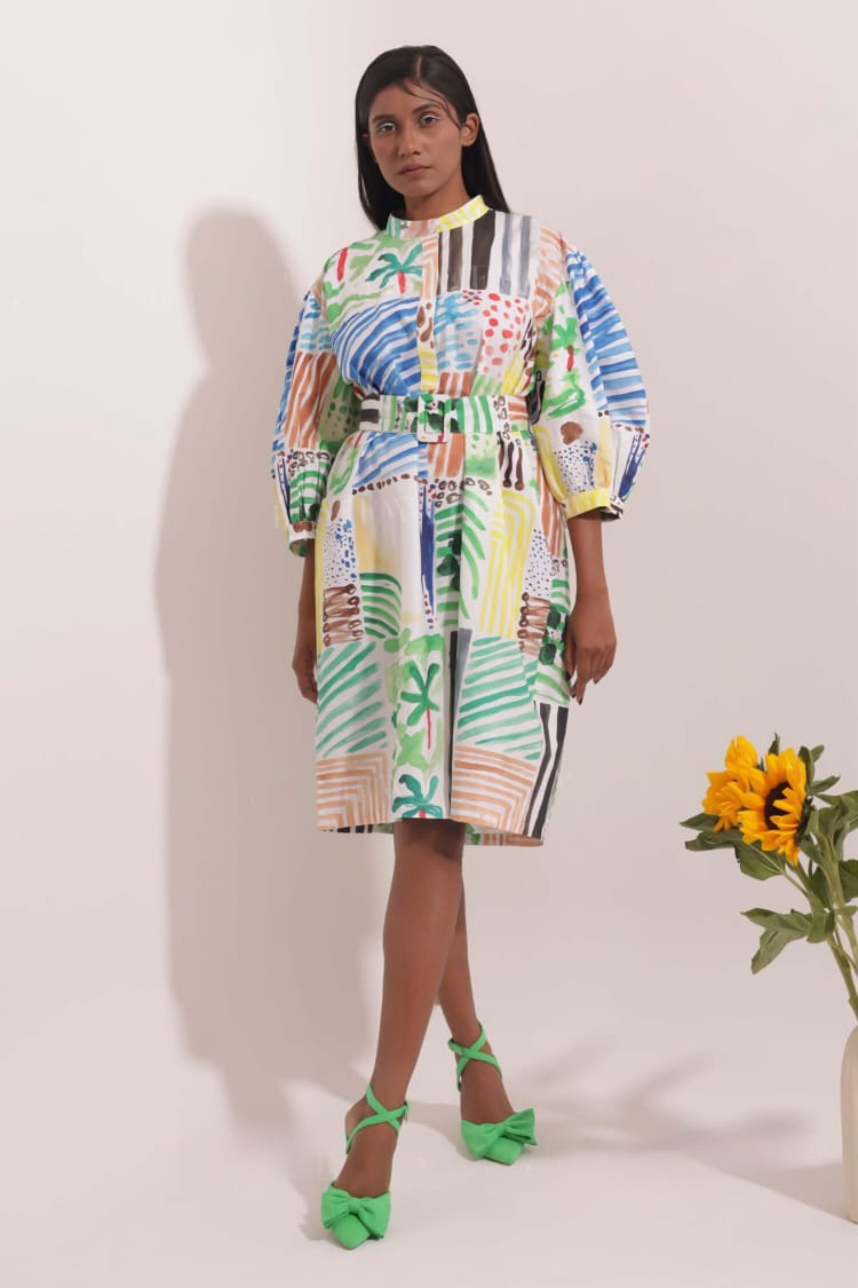 Vibrant Art Print Dress