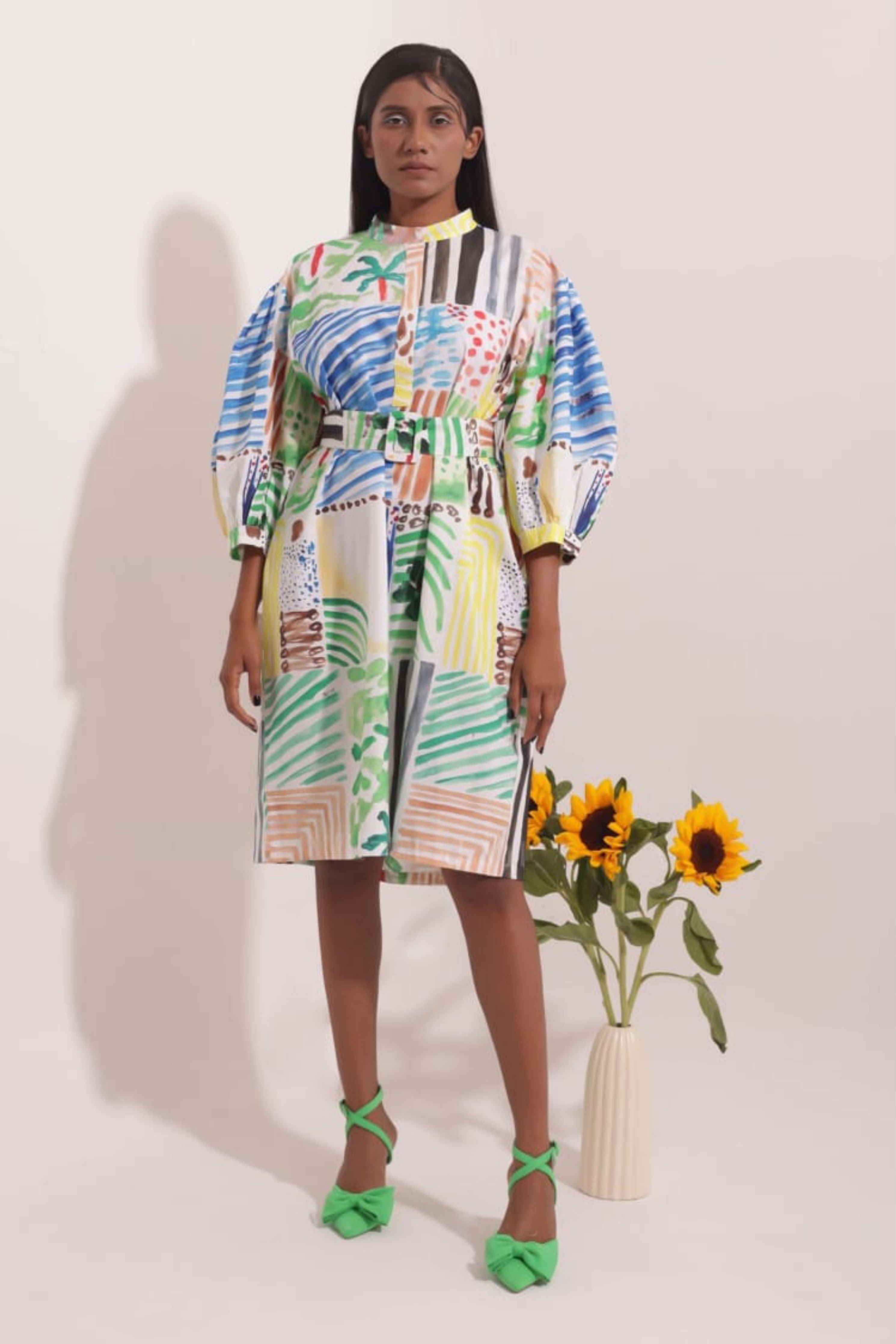Vibrant Art Print Dress