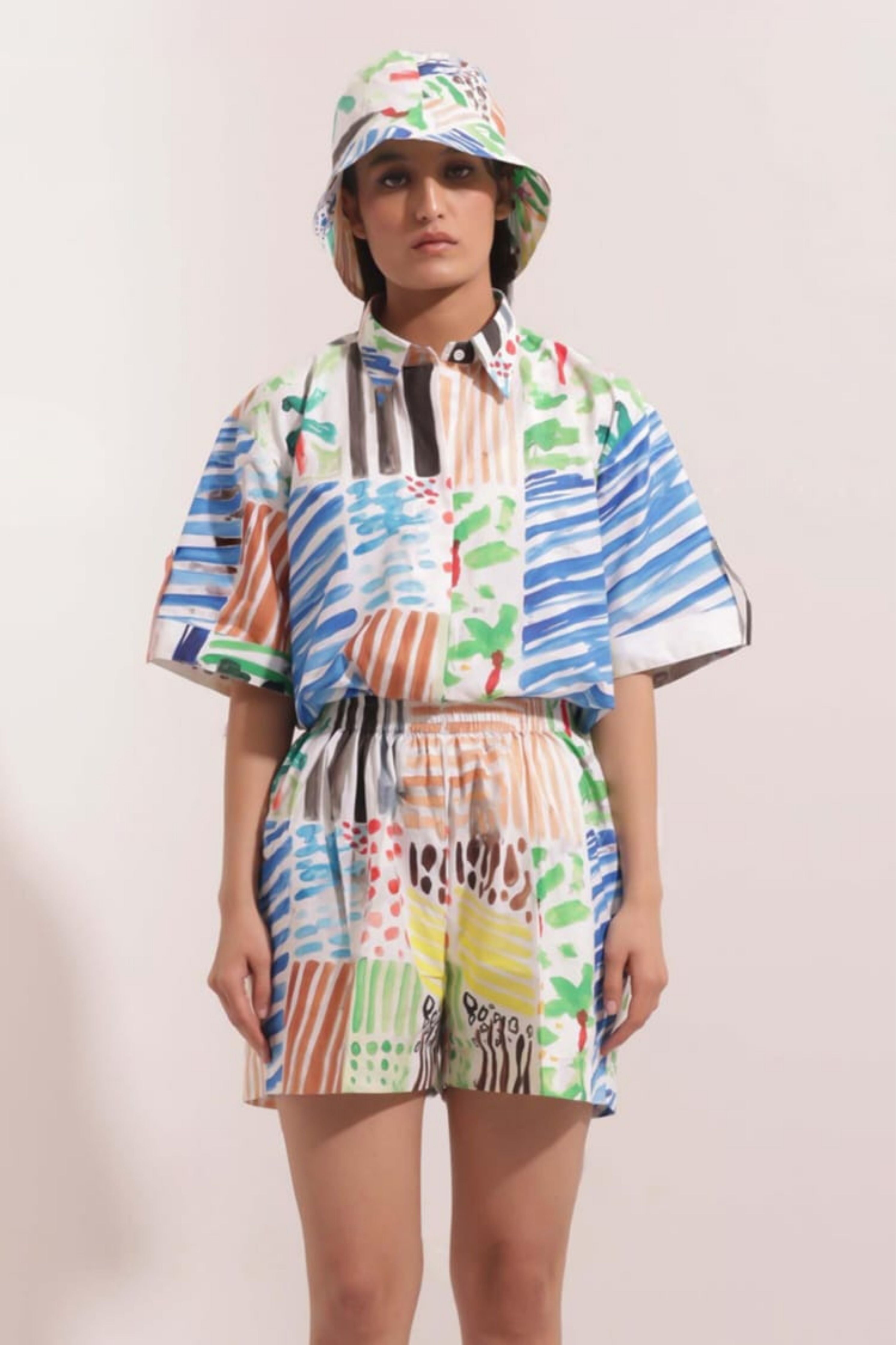 Vibrant Art Print Co-Ord Set