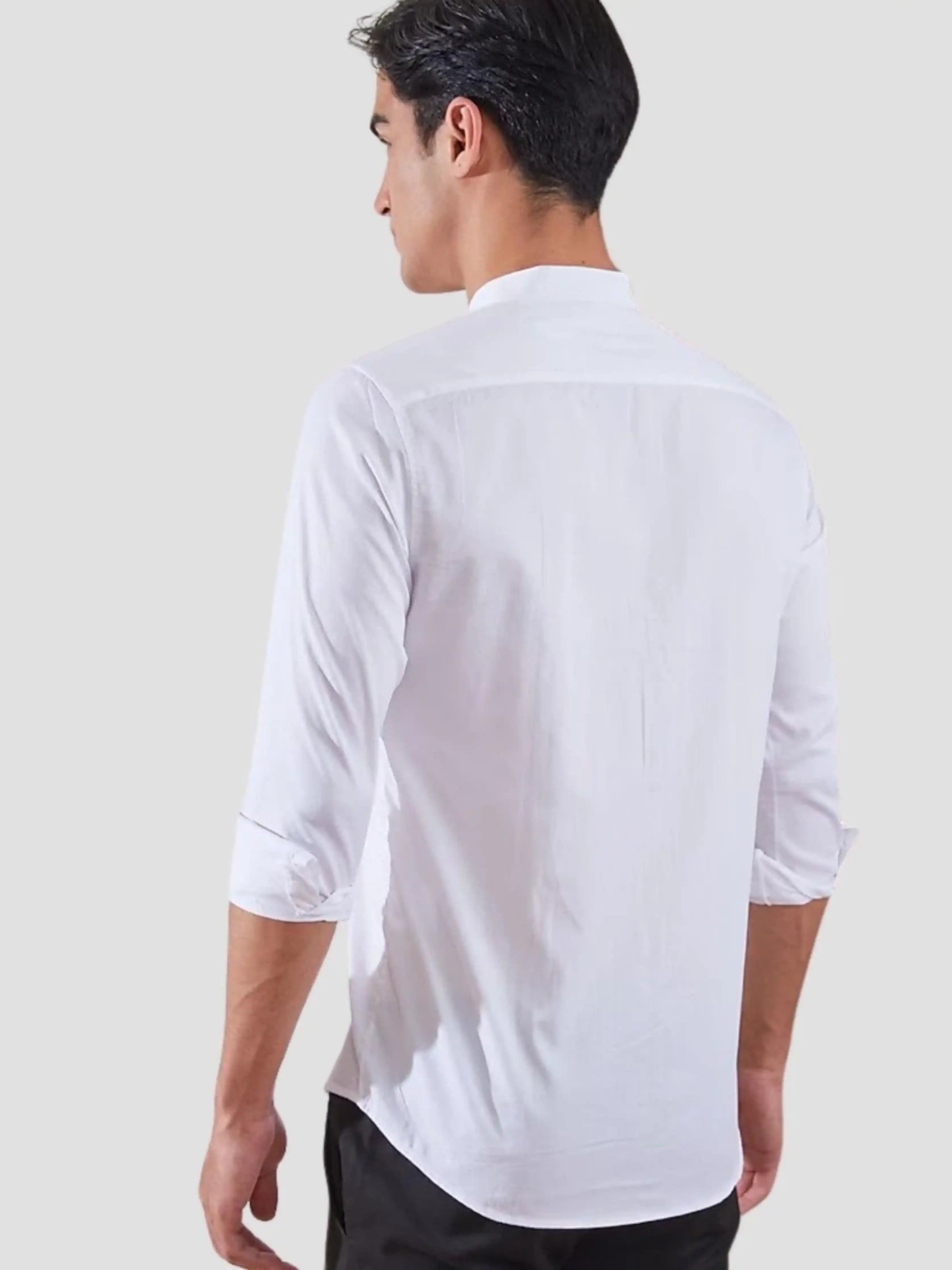 Patchwork  White Shirt