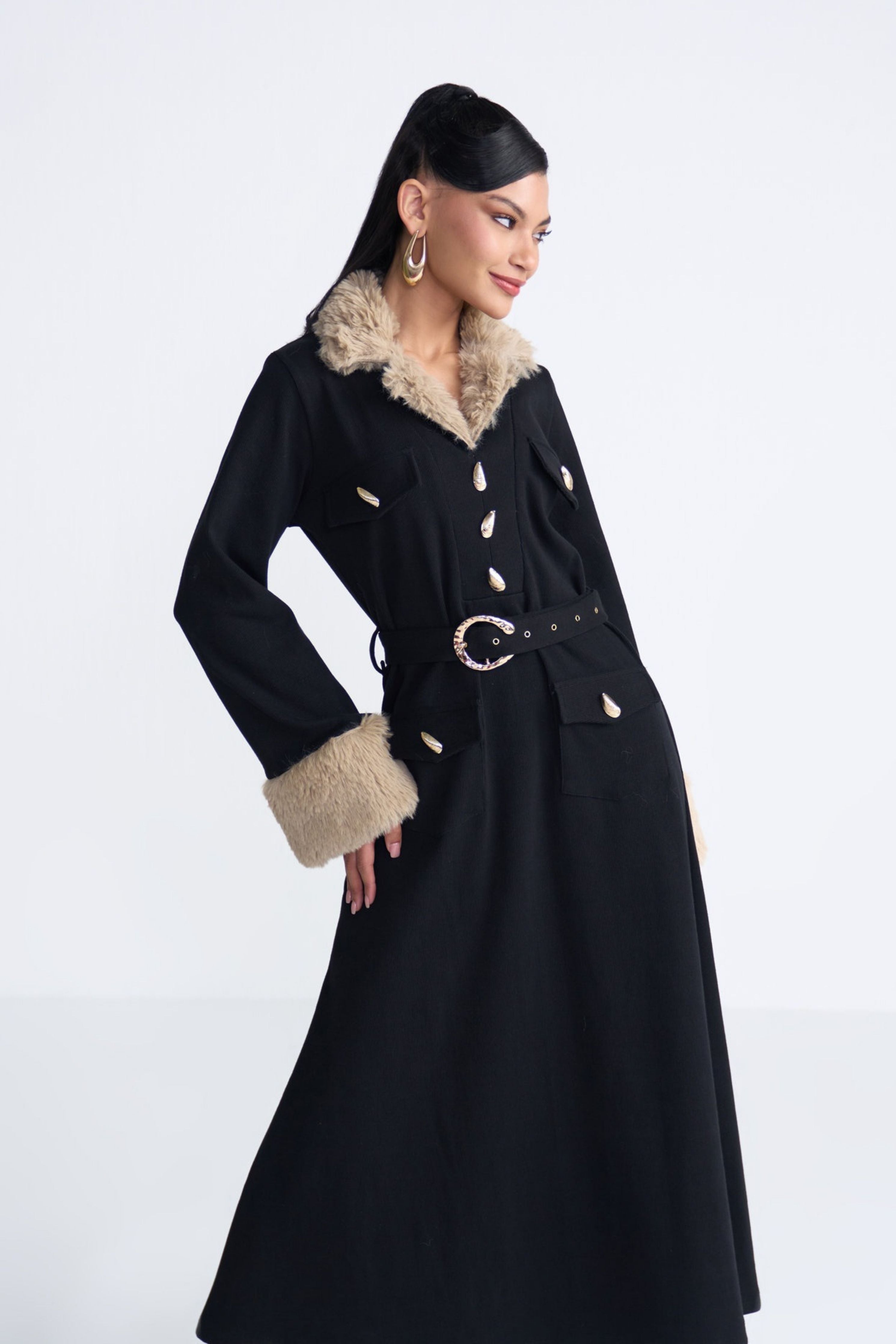 Fur noir Dress