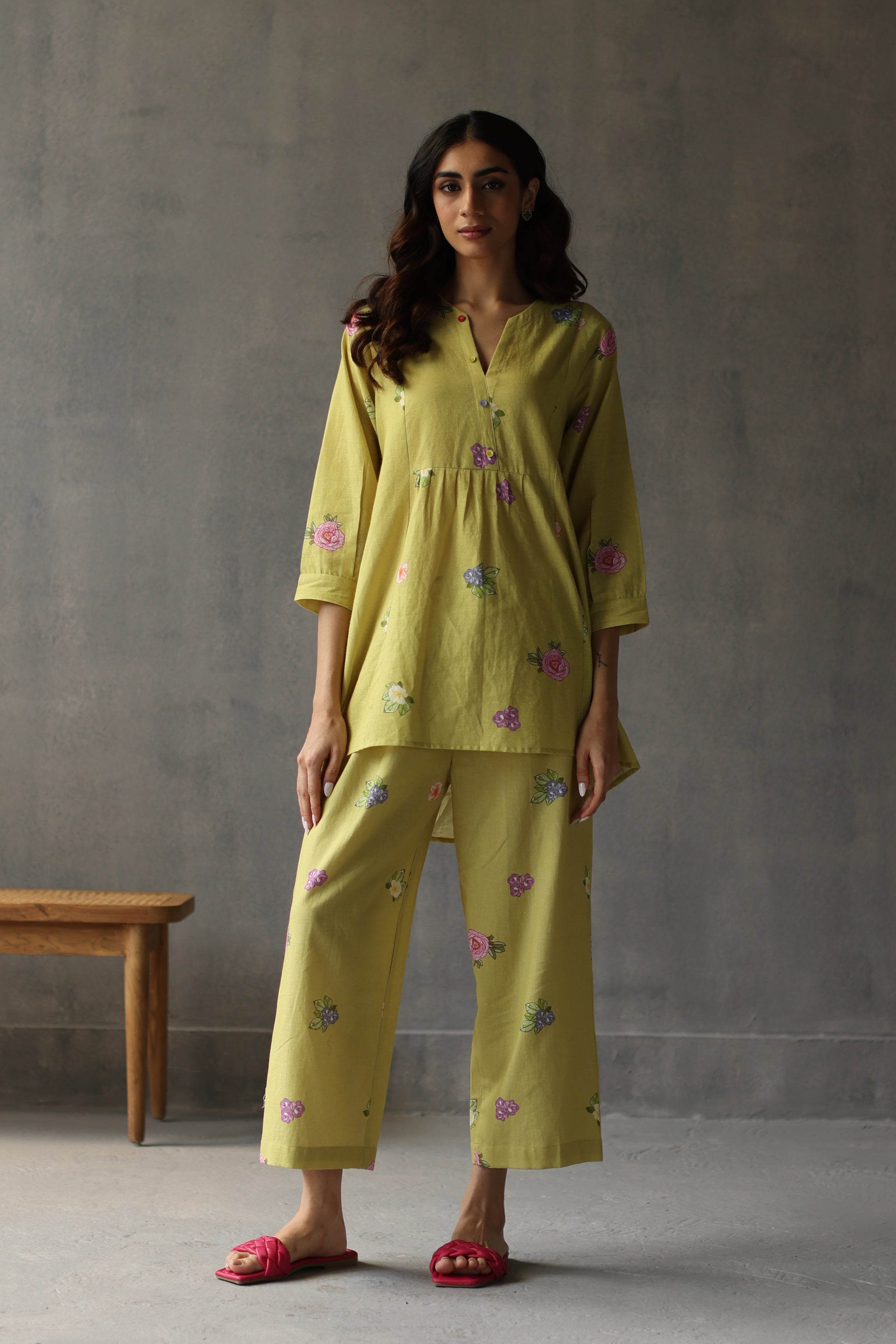 Water Lily Pants Lime