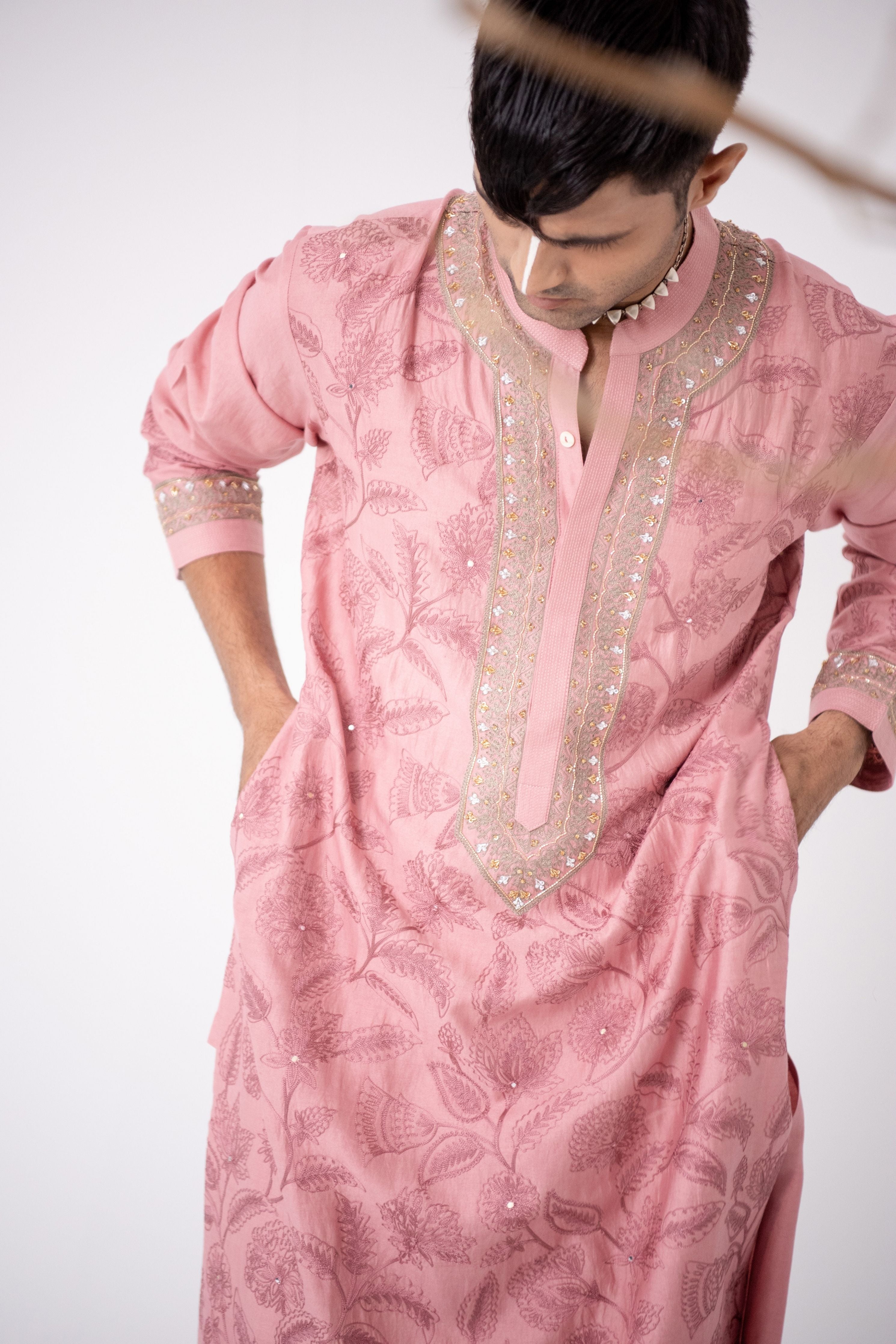 Old Rose Rosy Kurta Set