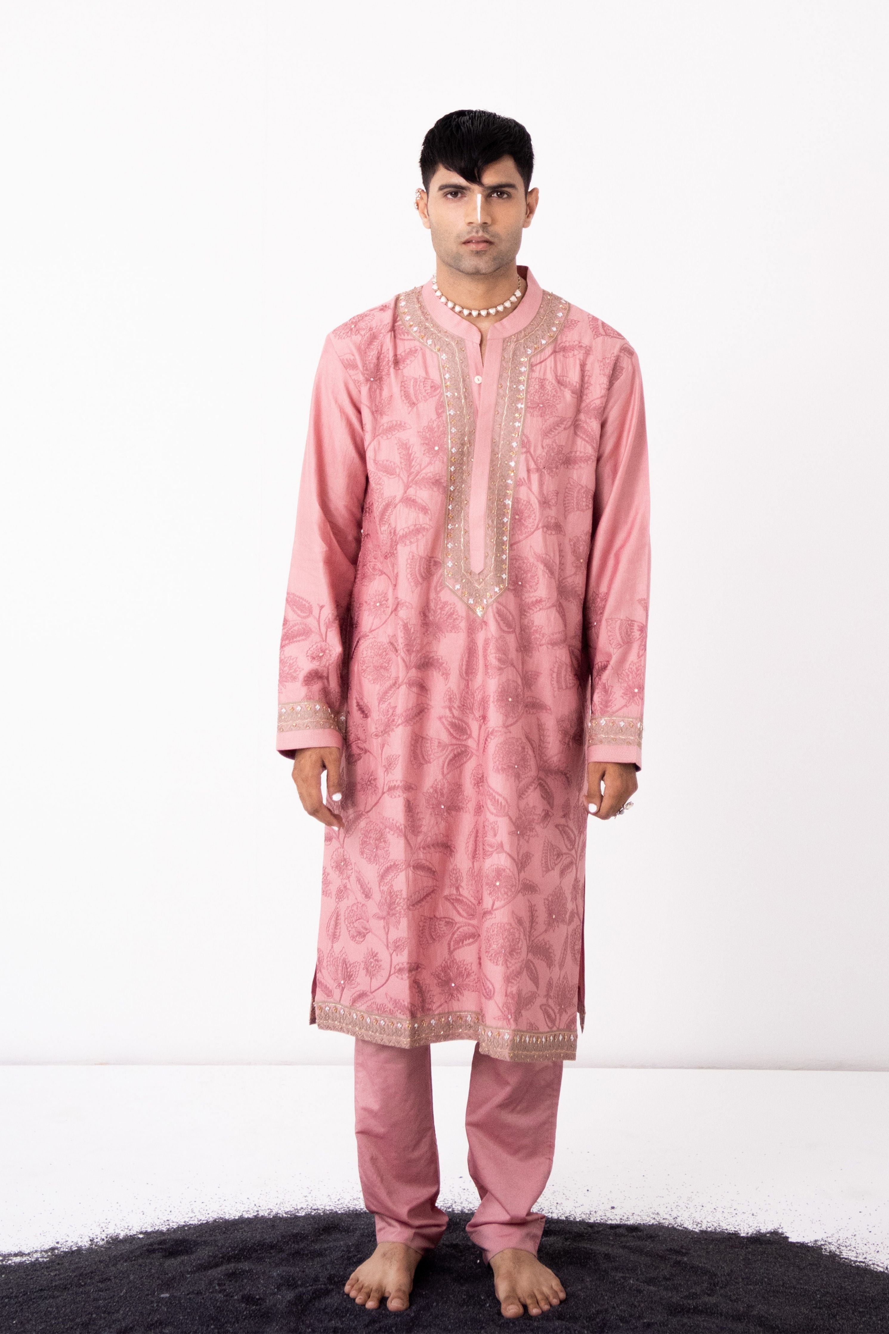 Old Rose Rosy Kurta Set