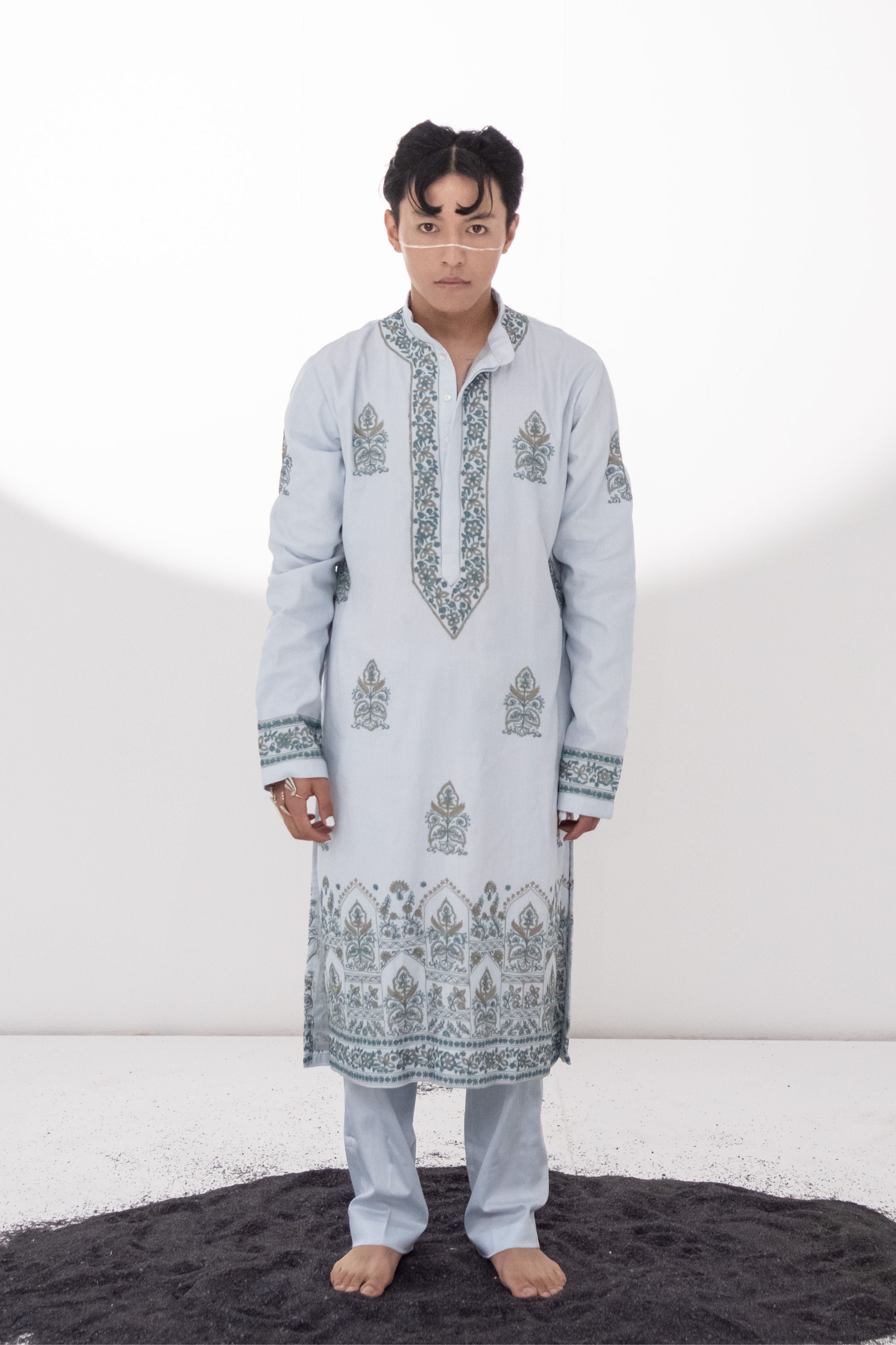Pale Blue Blue Lagoon Kurta Set
