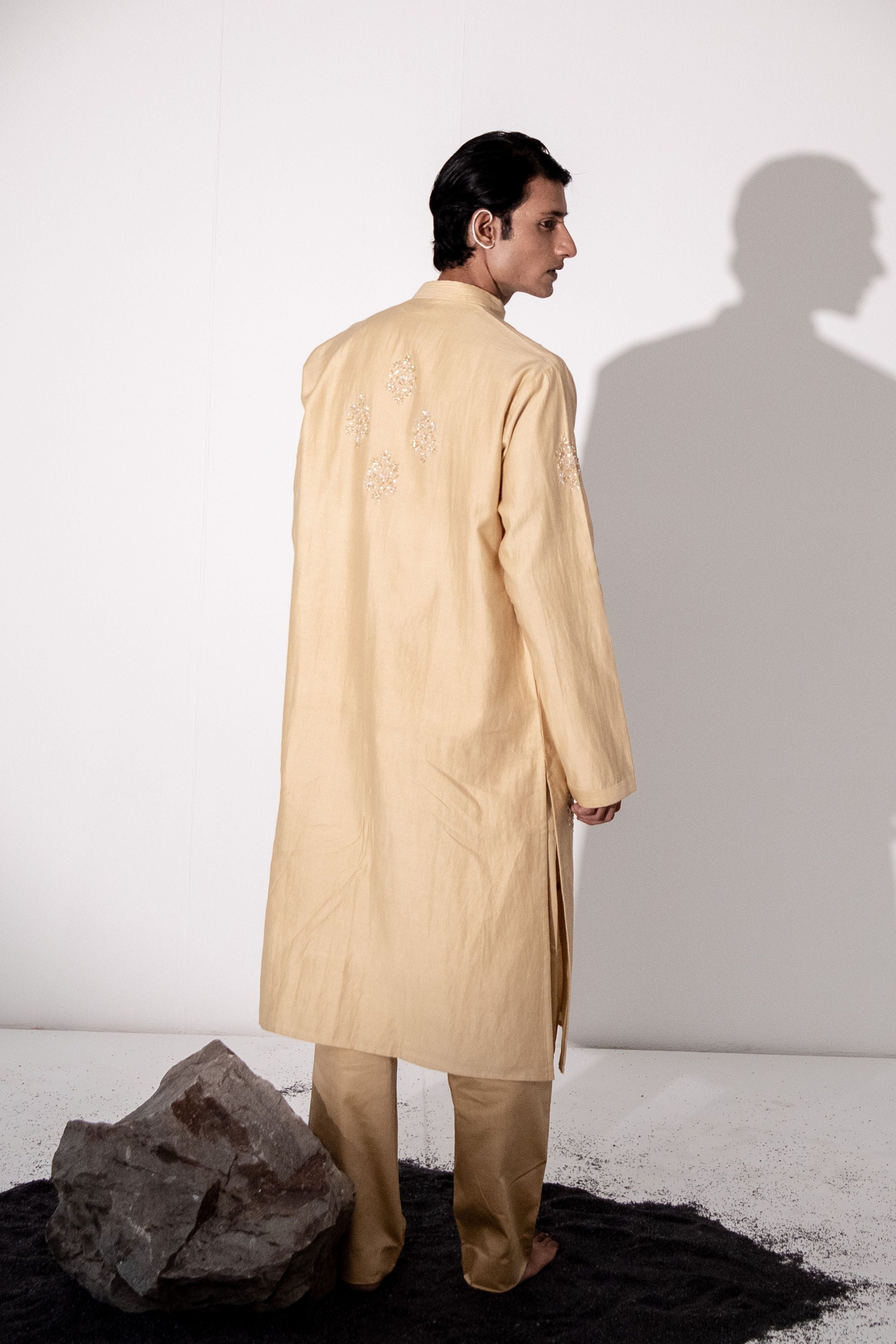 Beige Bling Kurta Set
