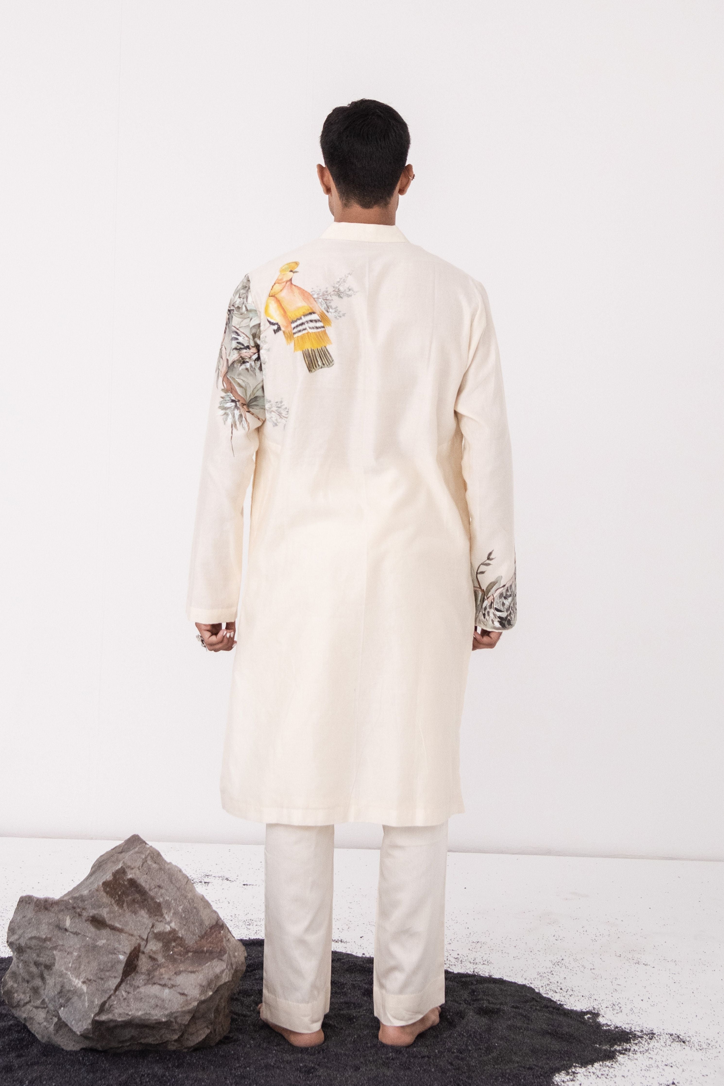 Ivory Monkey Menace Kurta Set