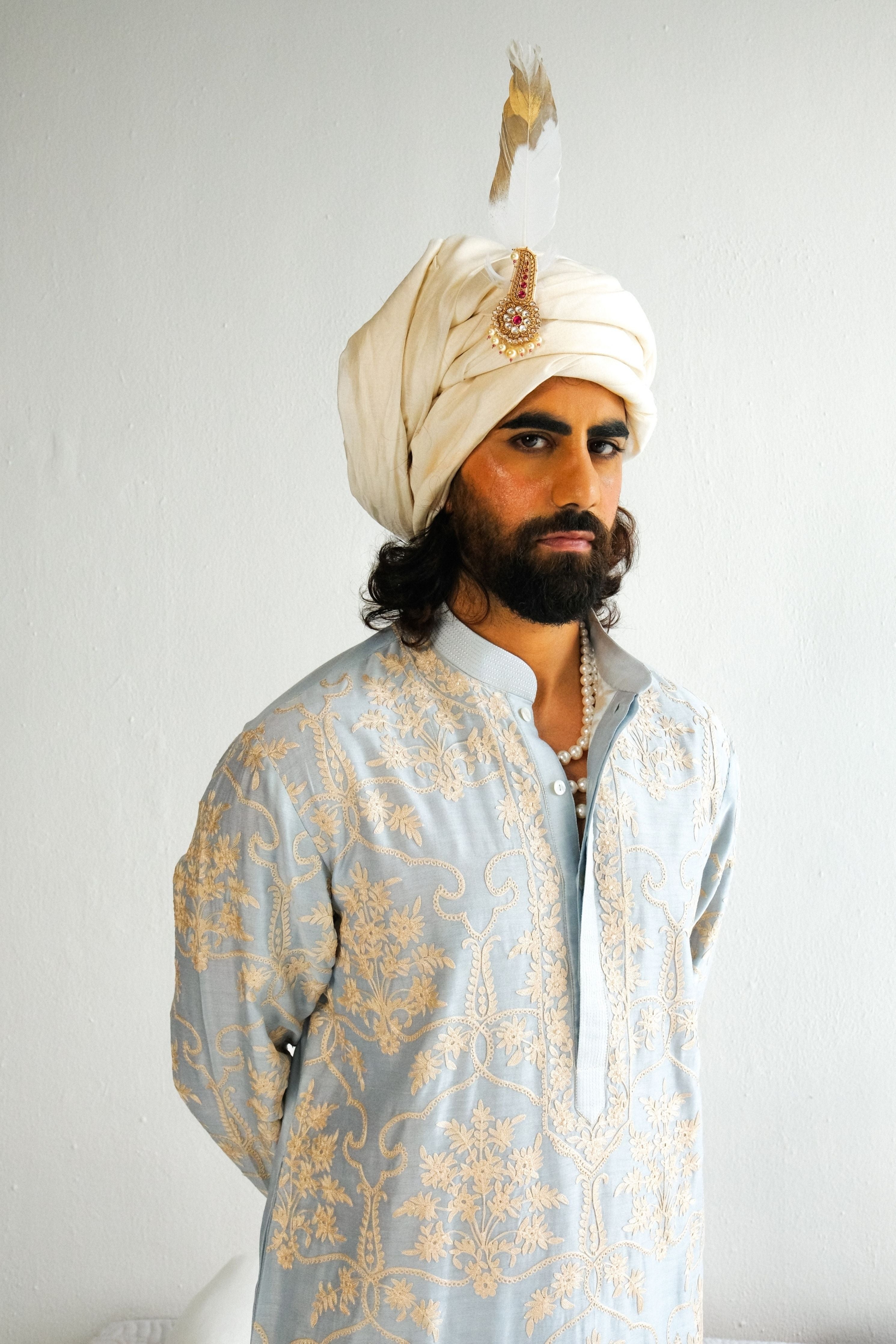 Powder Blue Kurta Set