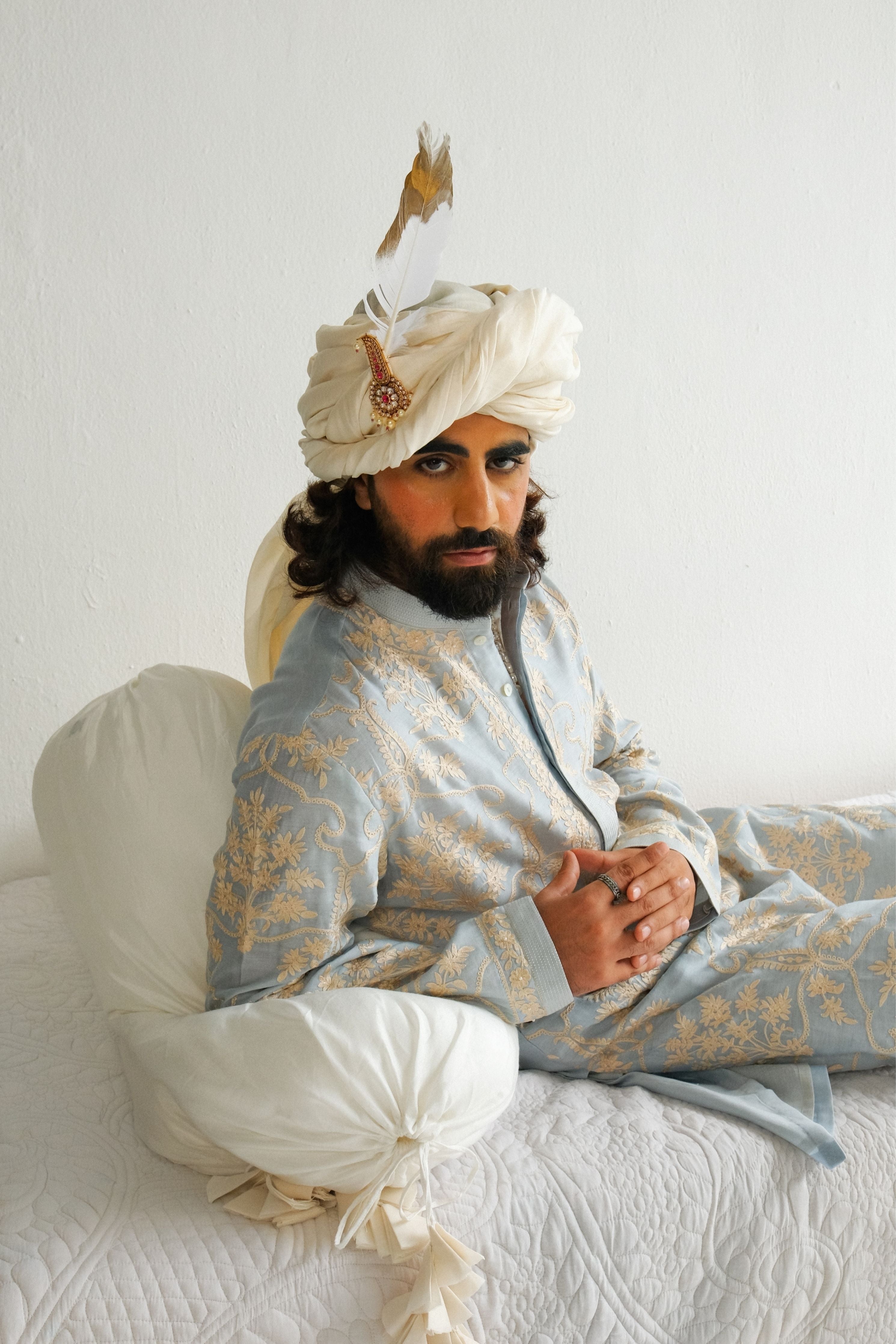 Powder Blue Kurta Set