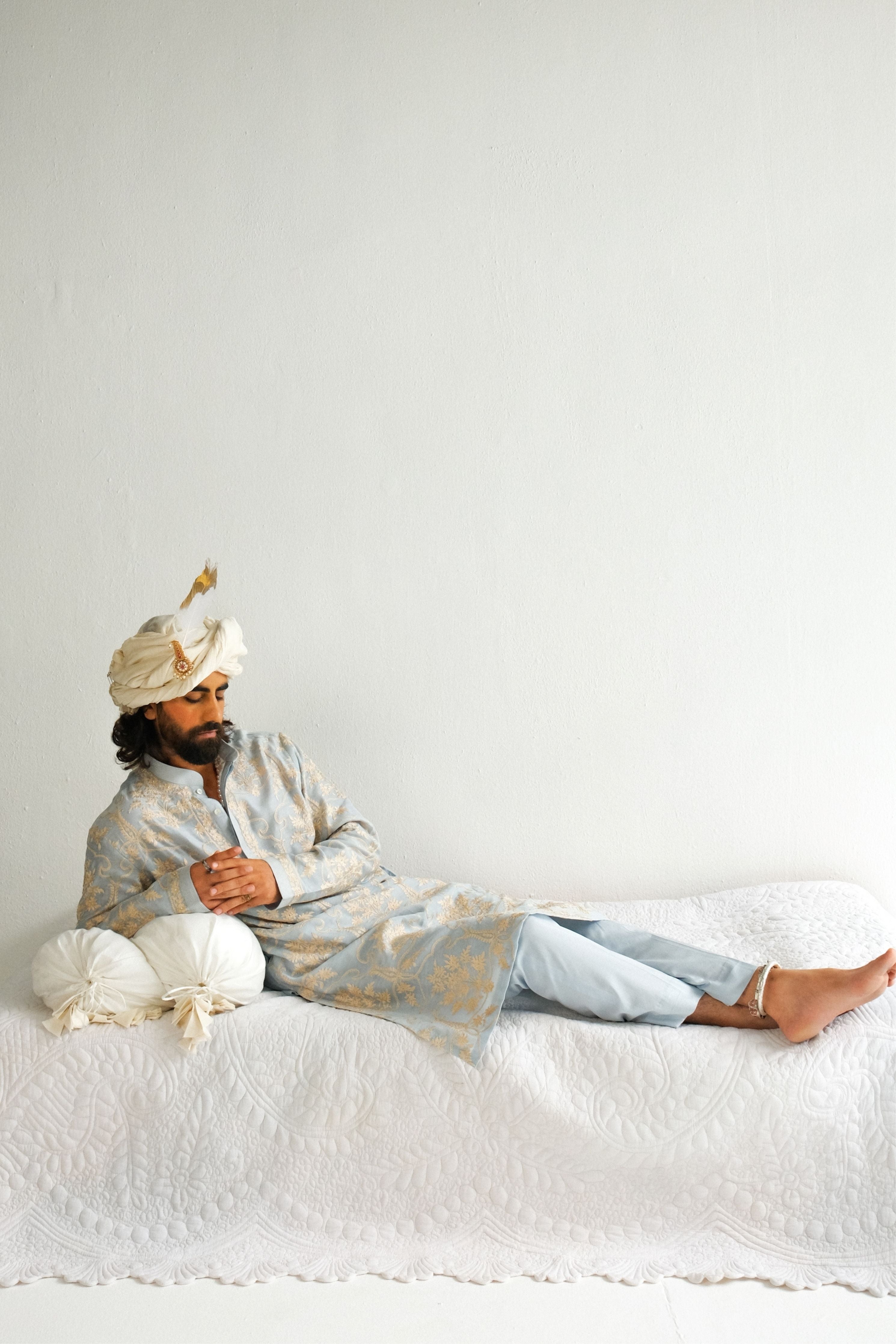 Powder Blue Kurta Set