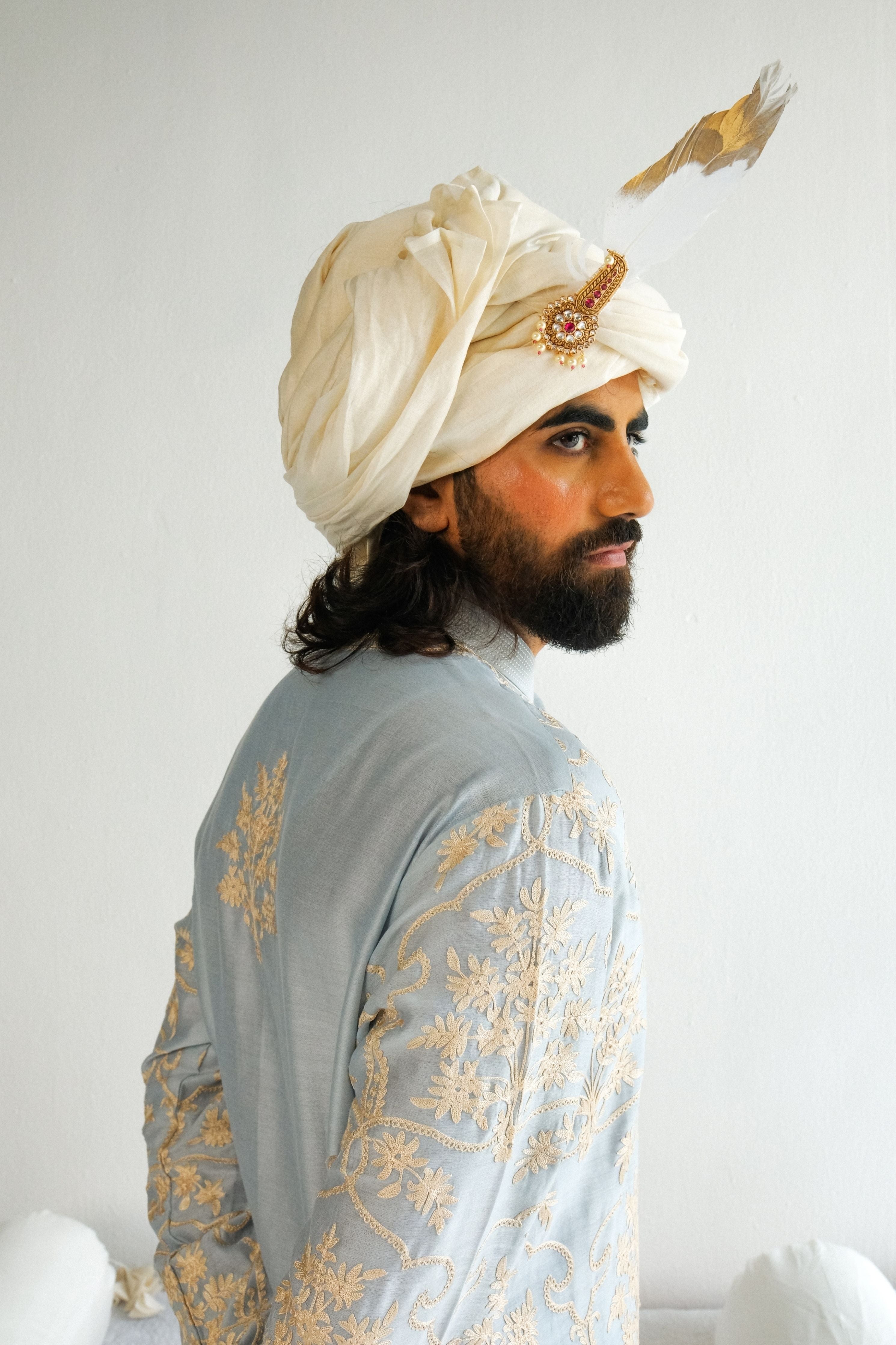 Powder Blue Kurta Set