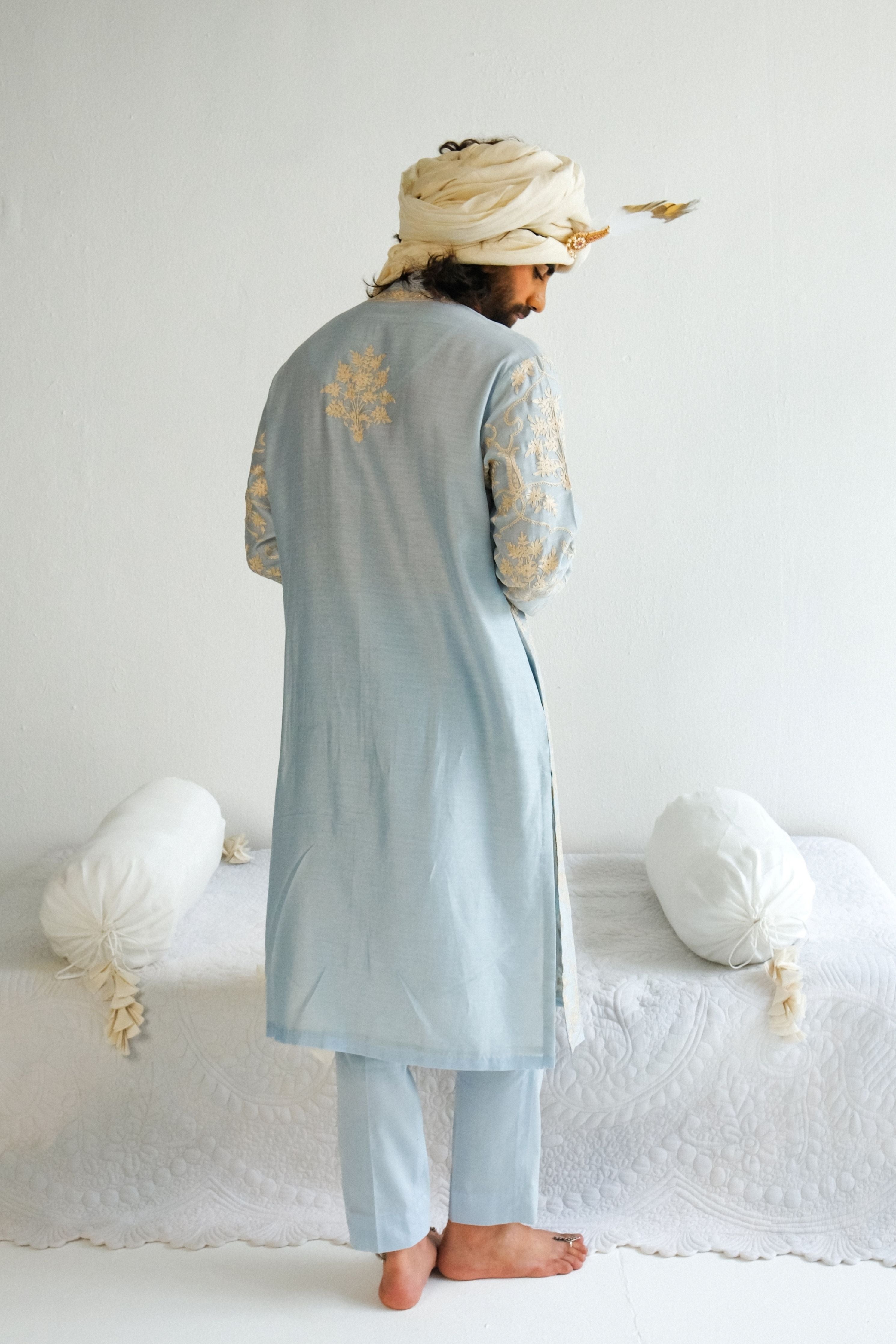 Powder Blue Kurta Set