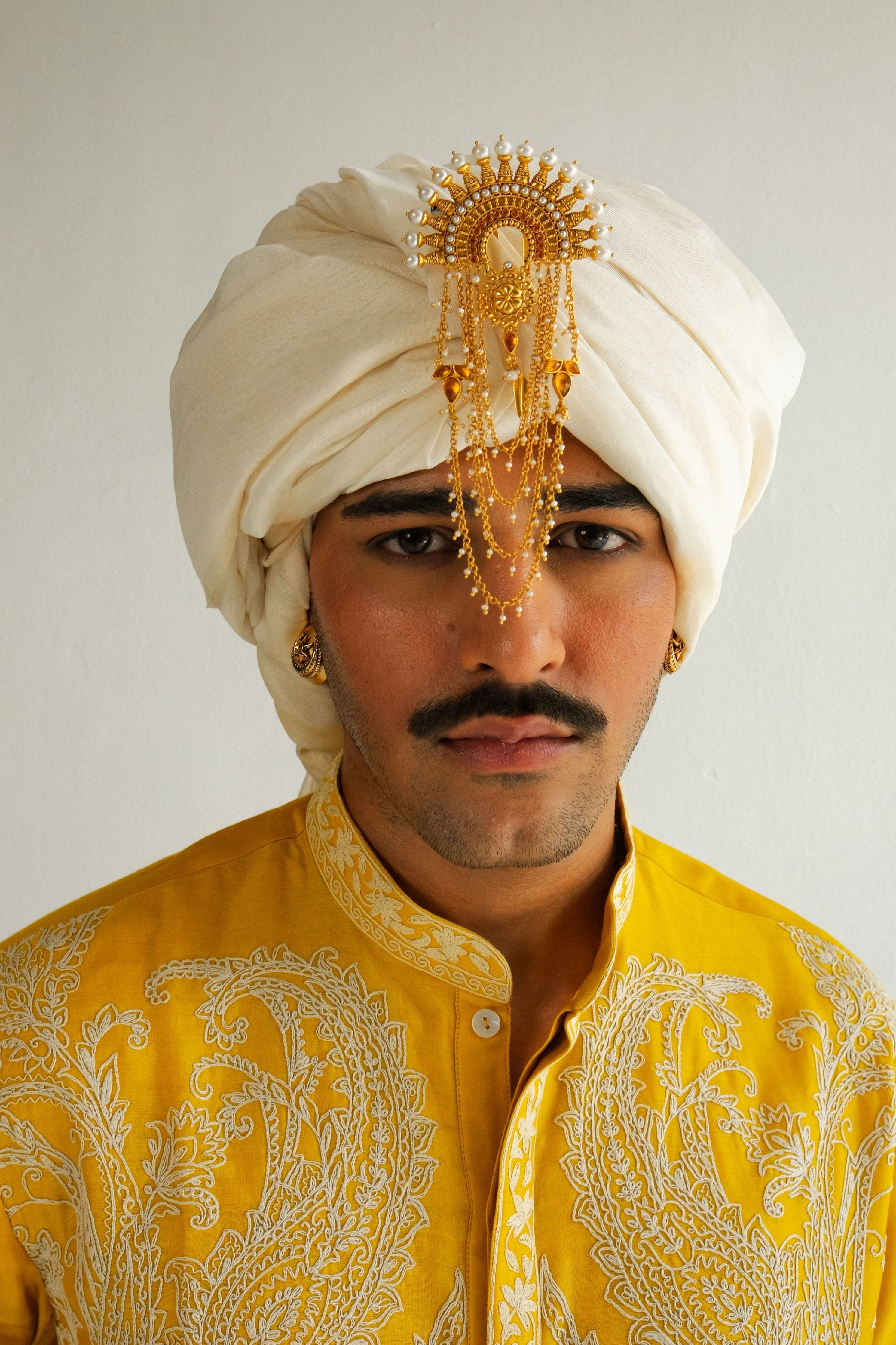 Paisley Vine Mustard Kurta Set