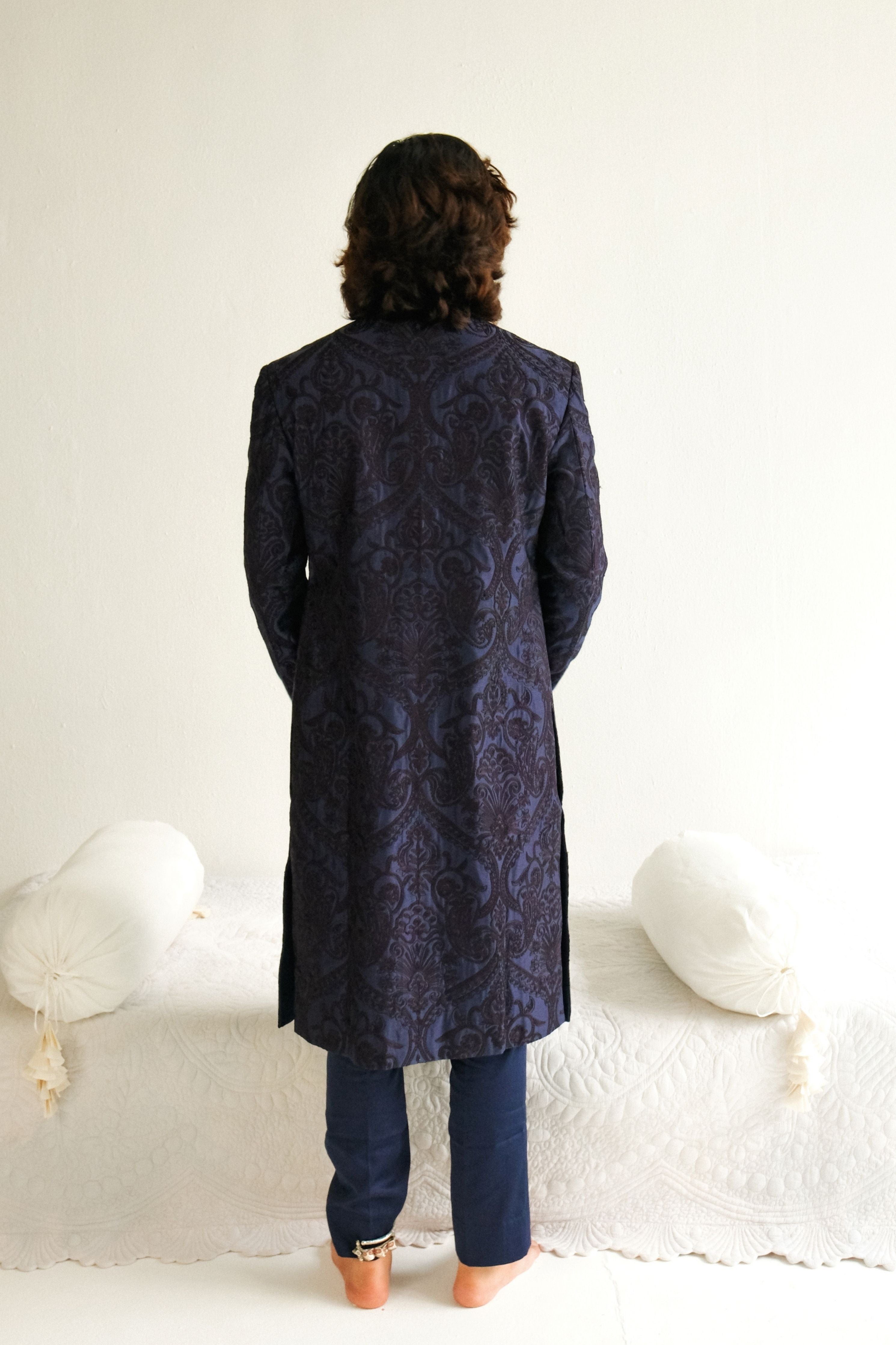 Blue Sherwani Set