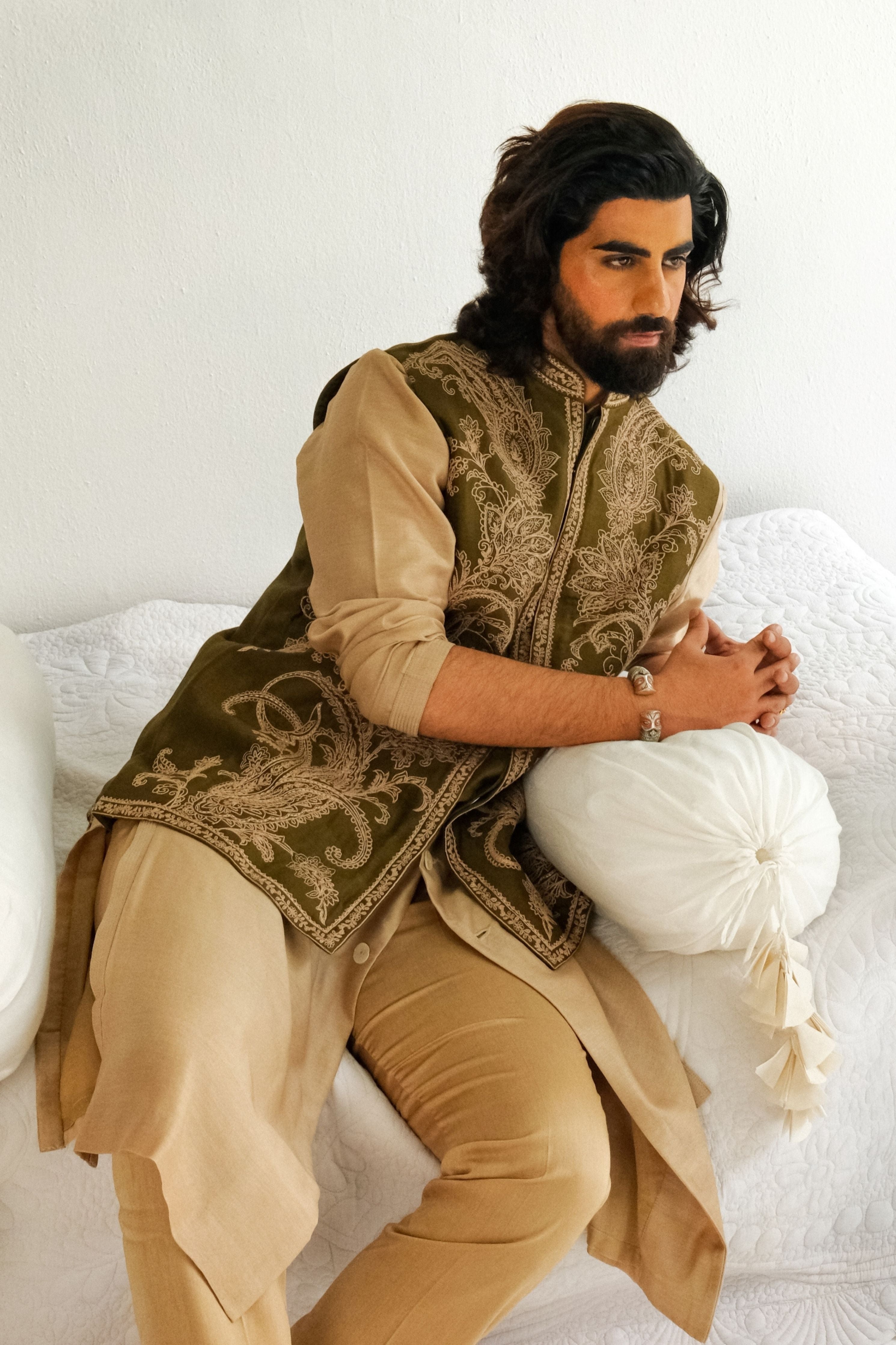 Paisley Vine Olive Bundi Set