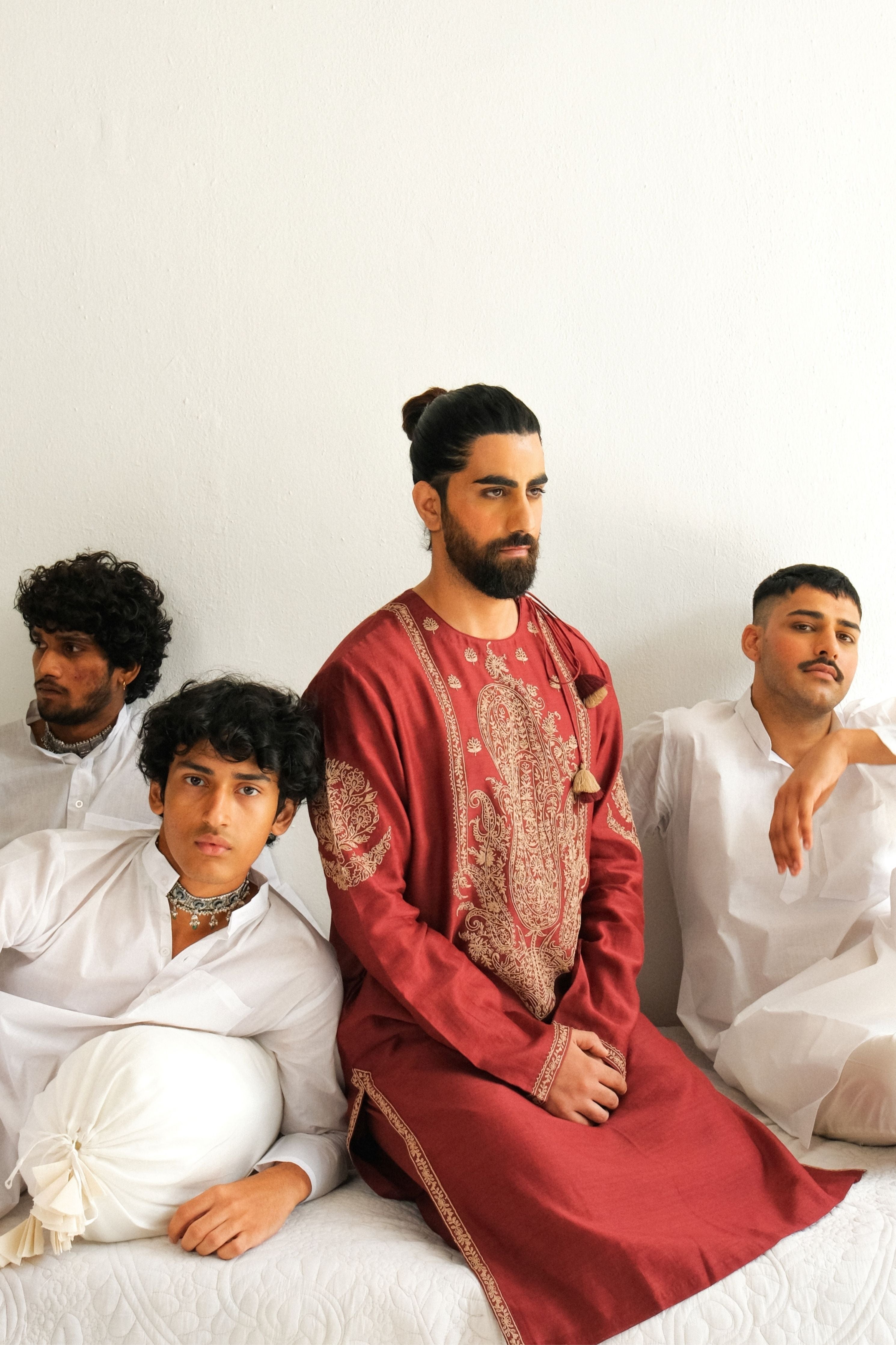 Cherry Red Kurta Set