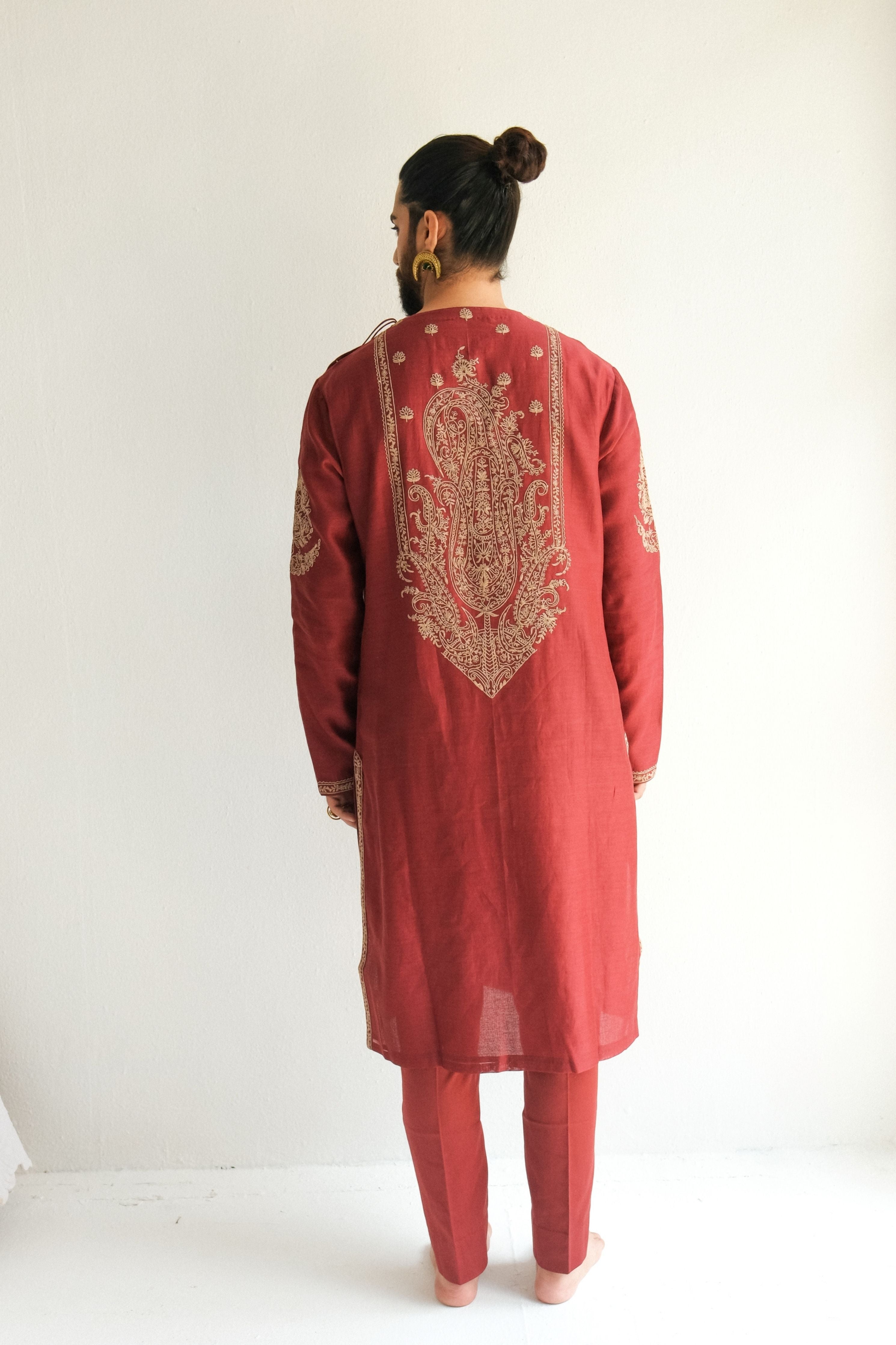 Cherry Red Kurta Set