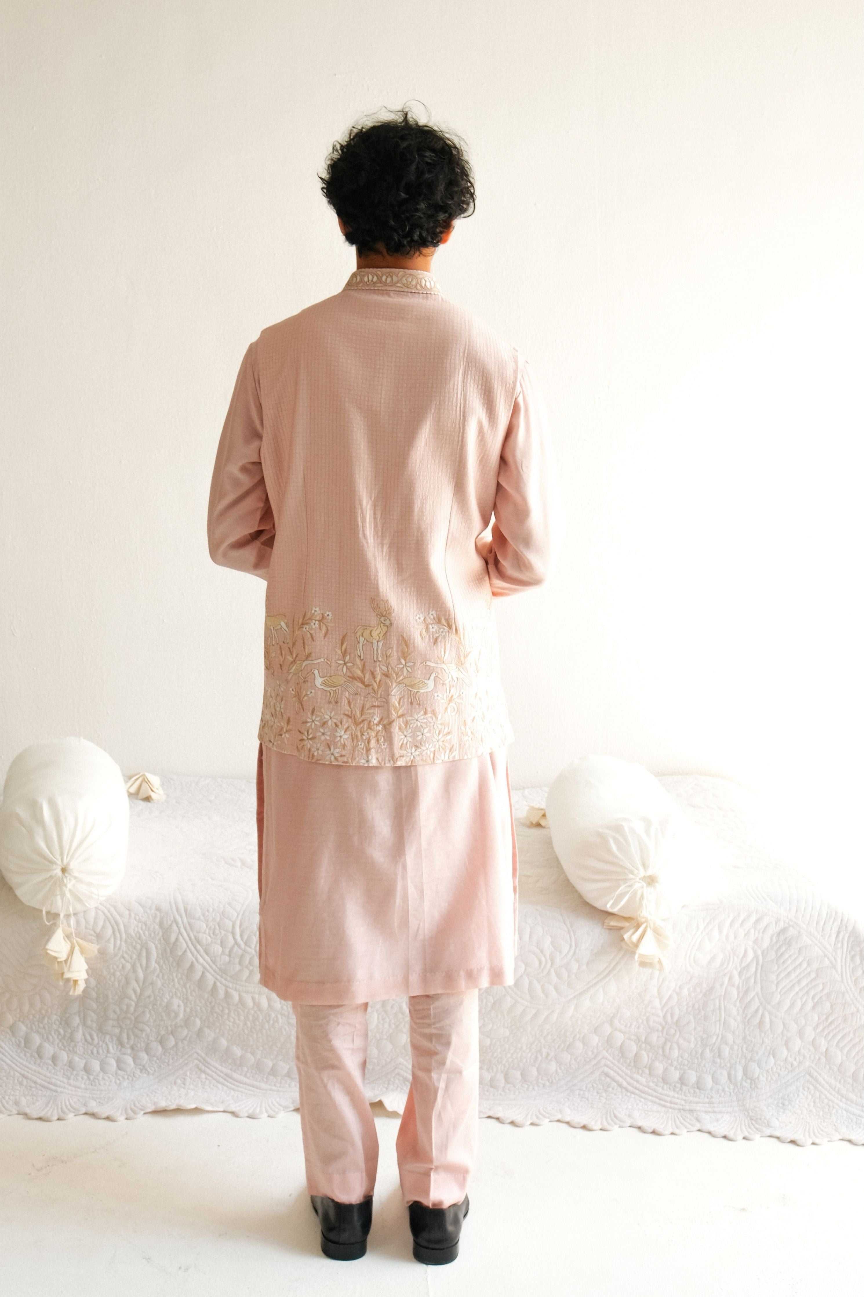 Reindeer Pale Pink Kurta Set