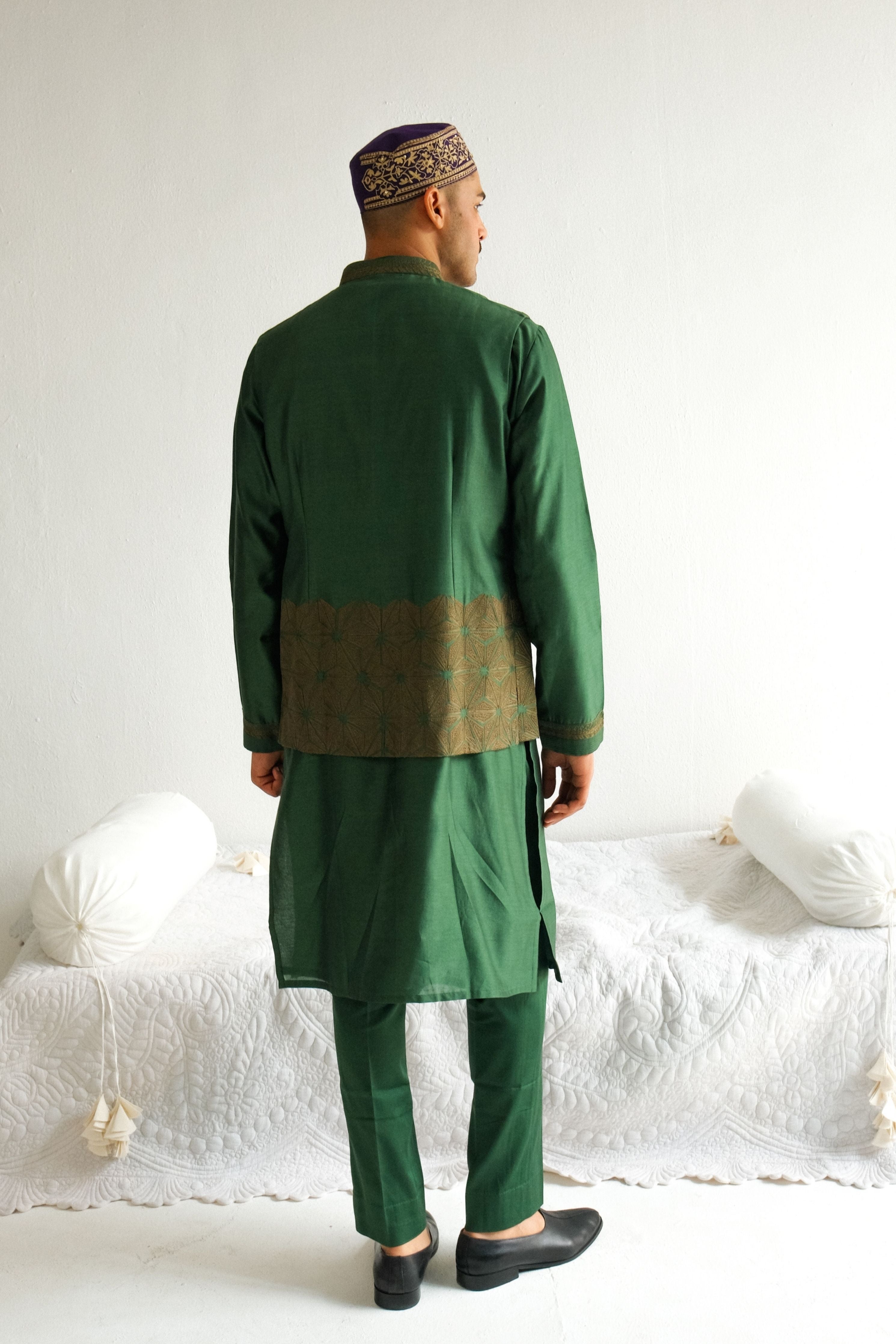 Dark Olive Kurta Set